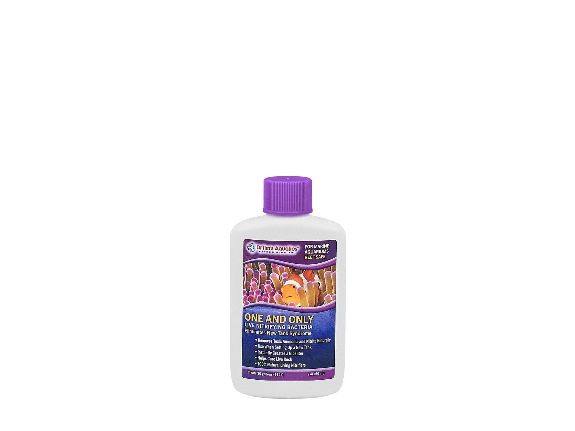 Dr. Tim's Aquatics One & Only Live Nitrifying Bacteria for Reef Aquarium 1ea/2 fl oz Aquarium Additives Dr. Tim's