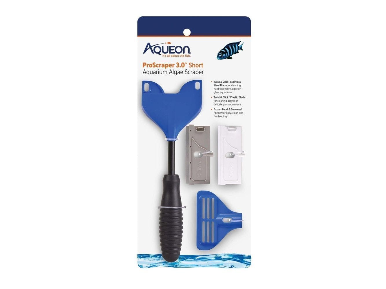 Aqueon ProScraper 3.0 Short Aquarium Algae Scraper Fish Supplies Aqueon