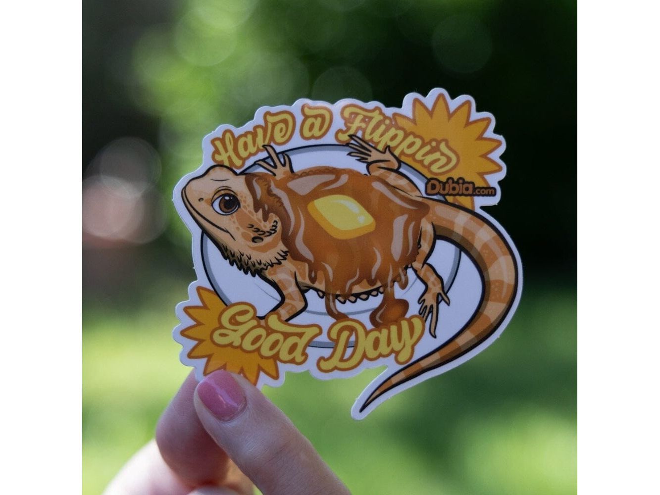 Flippin Good Day Sticker Dubia.com Die-Cut