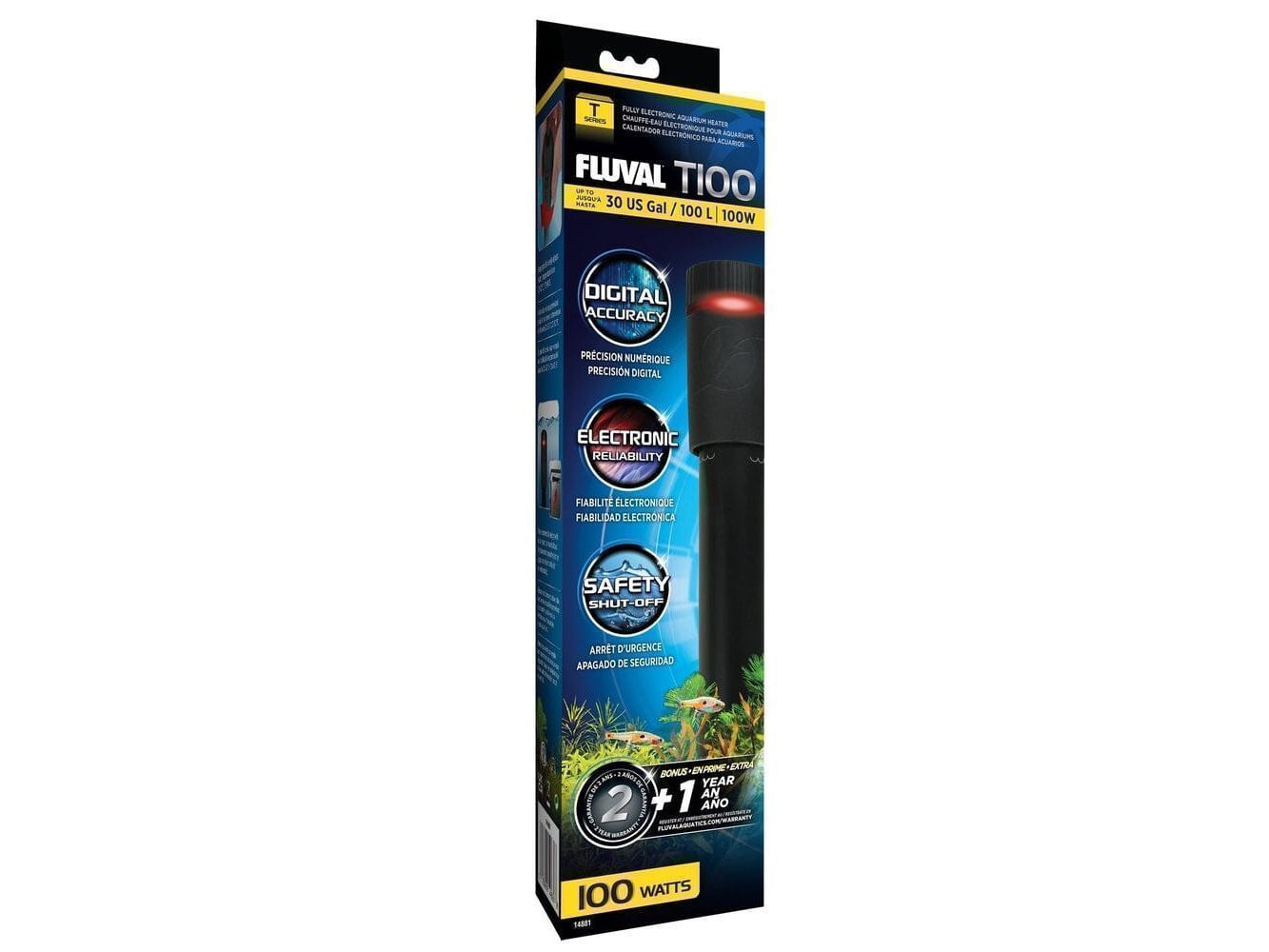 Fluval T100, 100 Watt Safety Heater Fish Supplies Fish Product