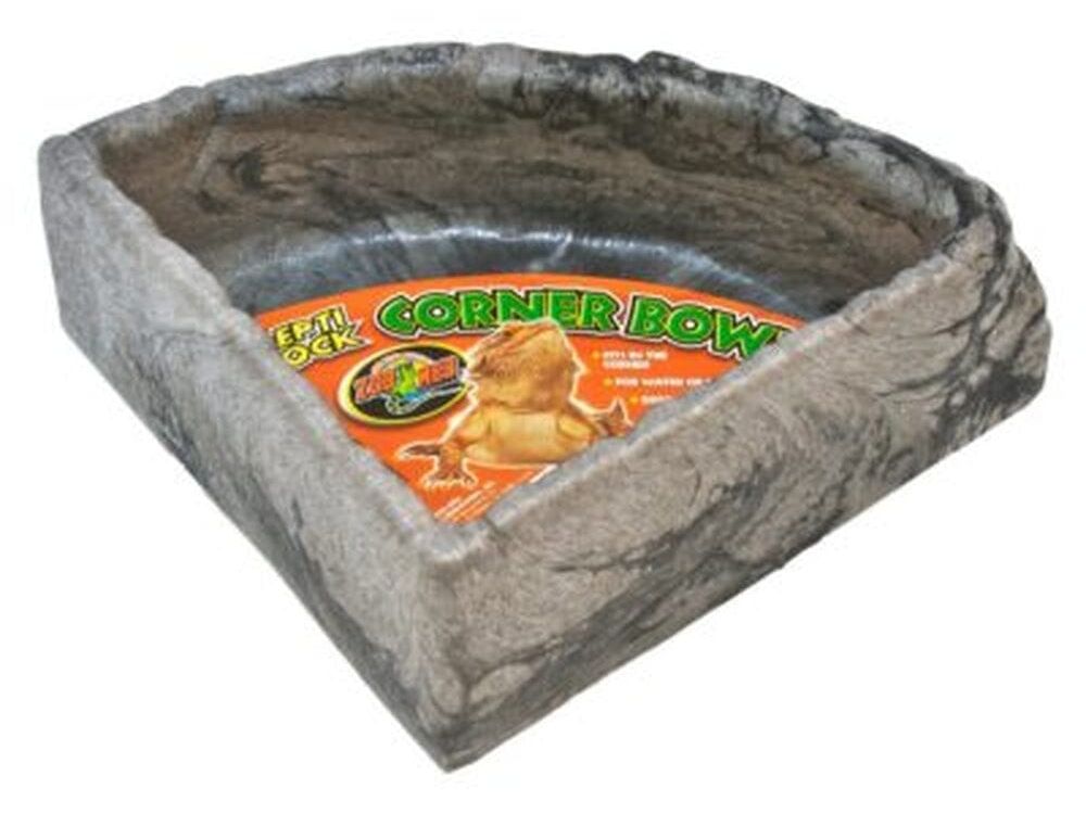 Zoo Med Repti Rock Corner Bowl, Large Zoo Med