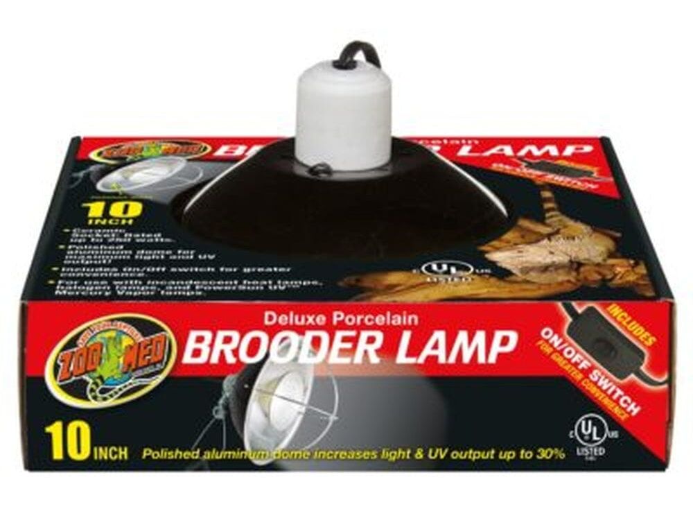 Zoo Med Deluxe Porcelain Clamp Lamp, 10" Zoo Med
