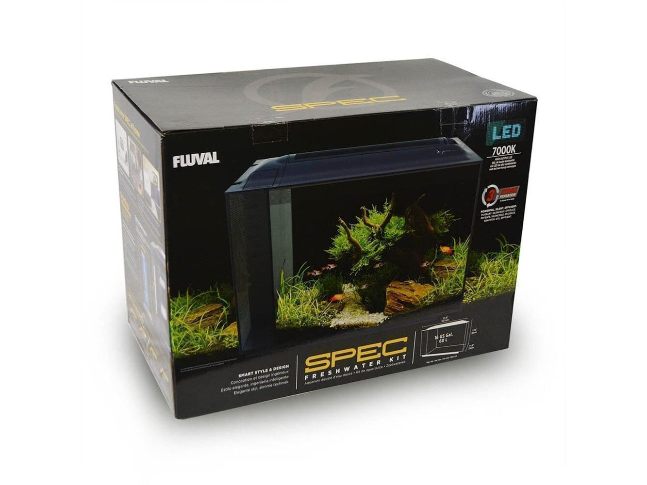 Fluval Spec 16 gal. Aquarium Kit Fish Supplies Fluval
