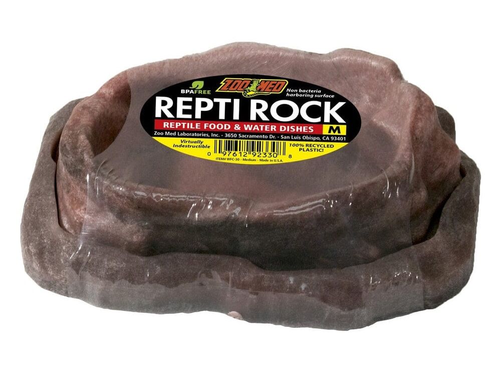 Zoo Med Repti Rock Food and Water Dishes, Medium Zoo Med