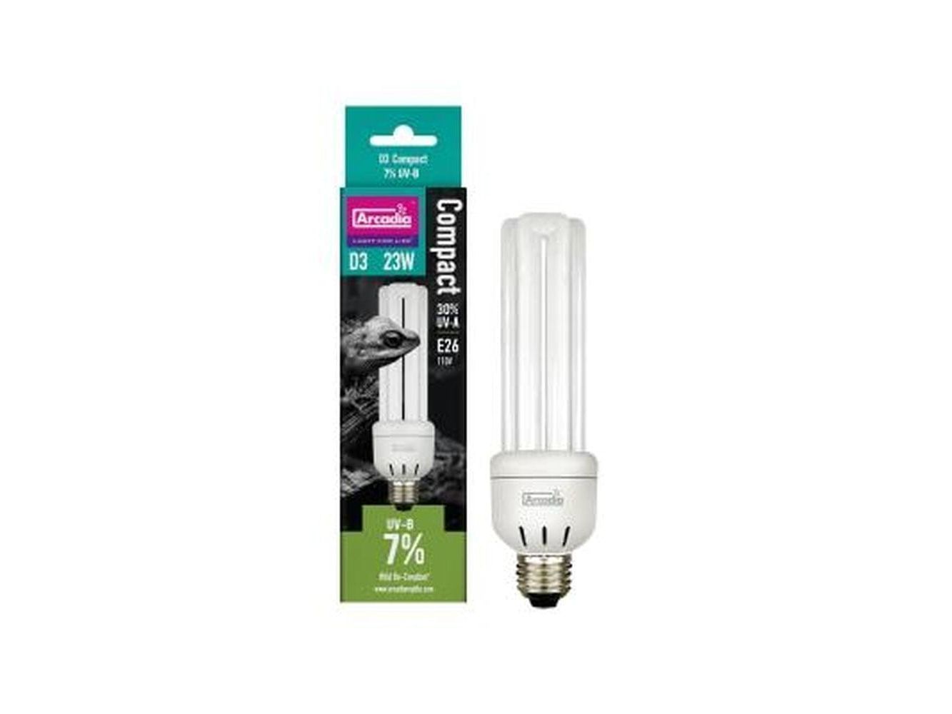 Arcadia D3 7% UVB Compact Bulb - 23W Arcadia