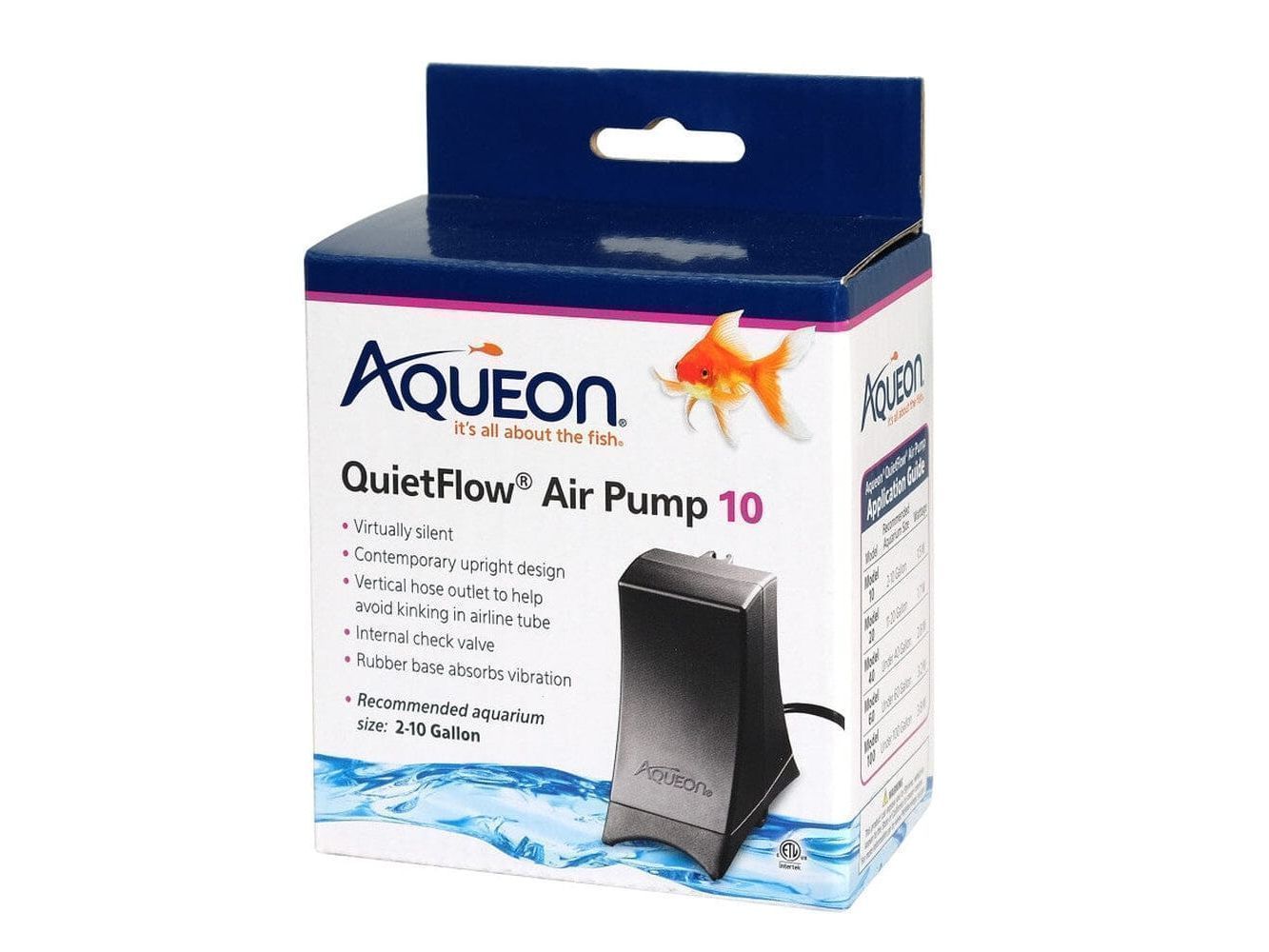 Aqueon QuietFlow Air Pump Black, 1ea/10 Animals & Pet Supplies > Pet Supplies > Fish Supplies Aqueon