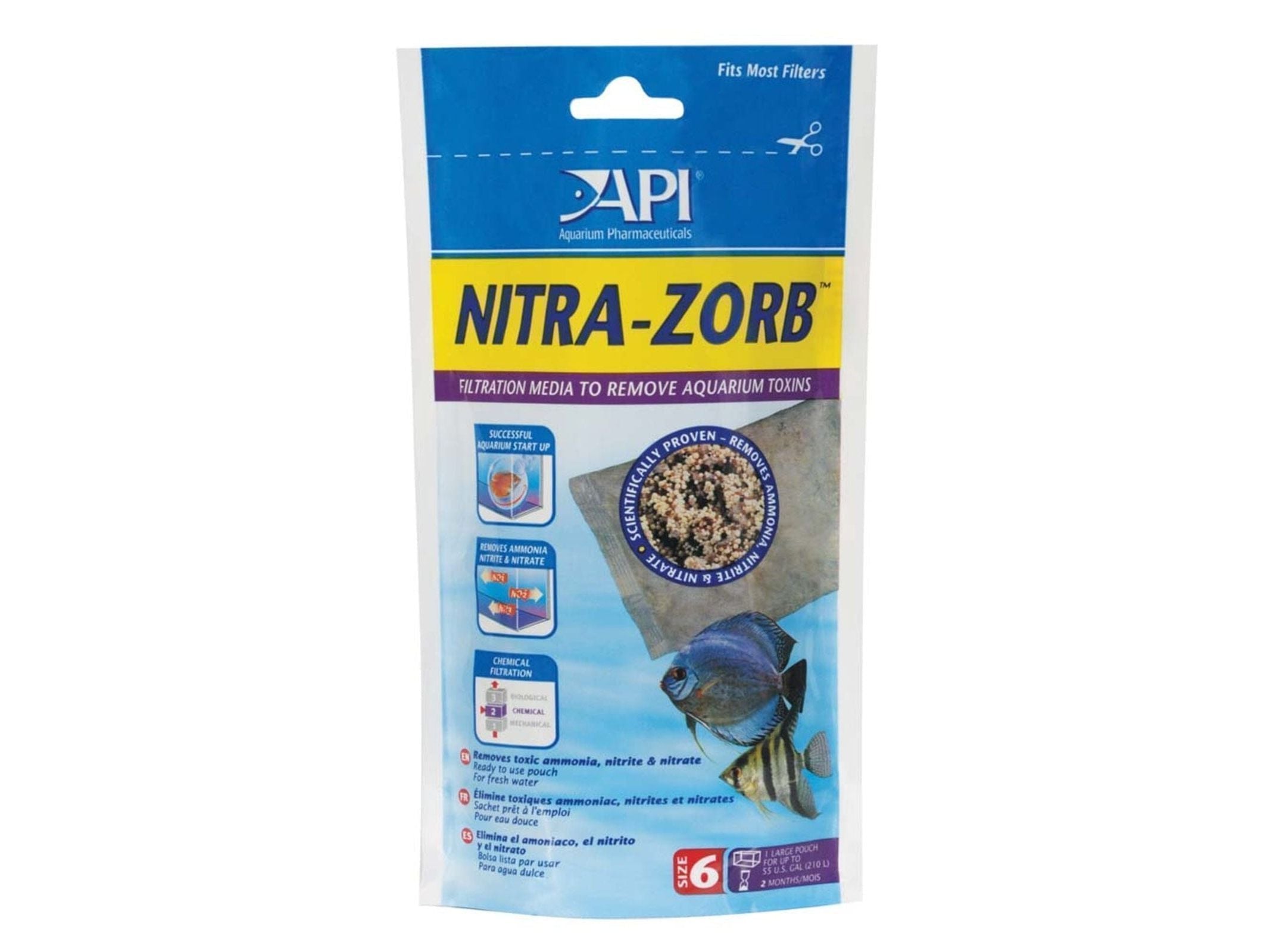 API NITRA-ZORB Aquarium Filter Media, Size 6 Aquarium API