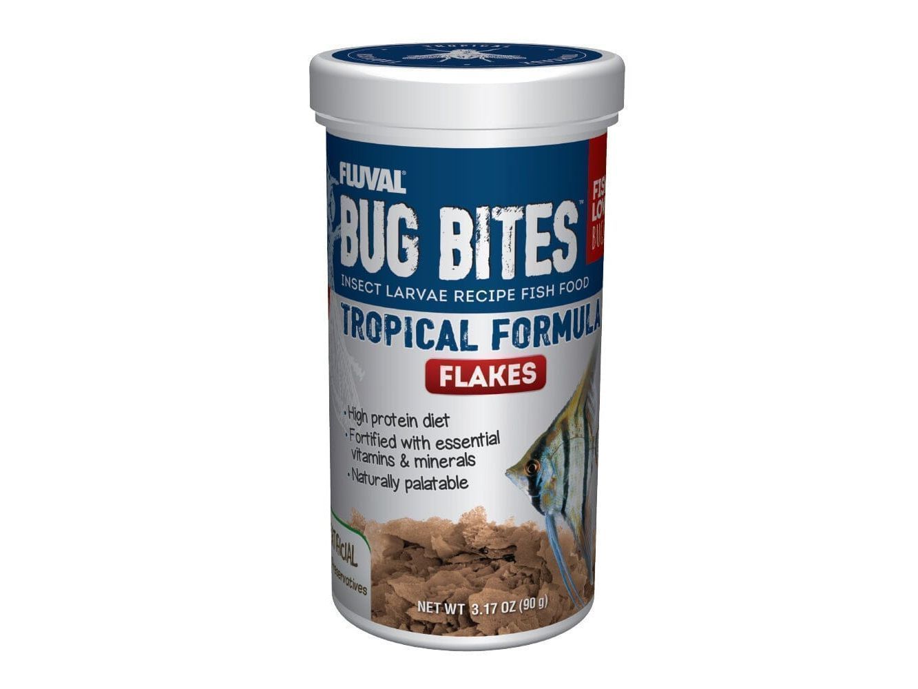 Fluval Bug Bites Tropical Flakes 3.17oz Fish Supplies Fluval