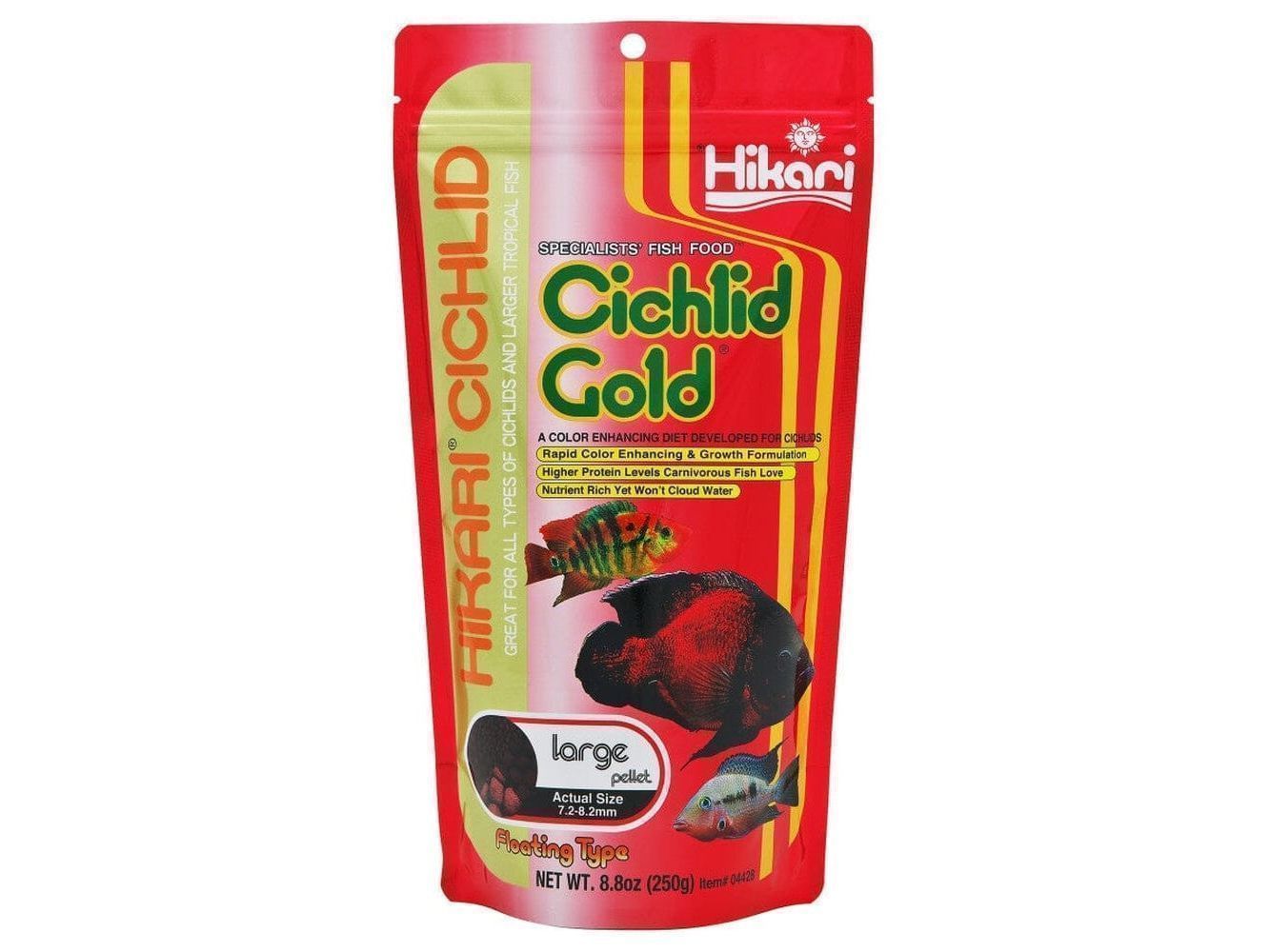 Hikari Cichlid Gold Large Pellets Fish Food 8.8oz Hikari
