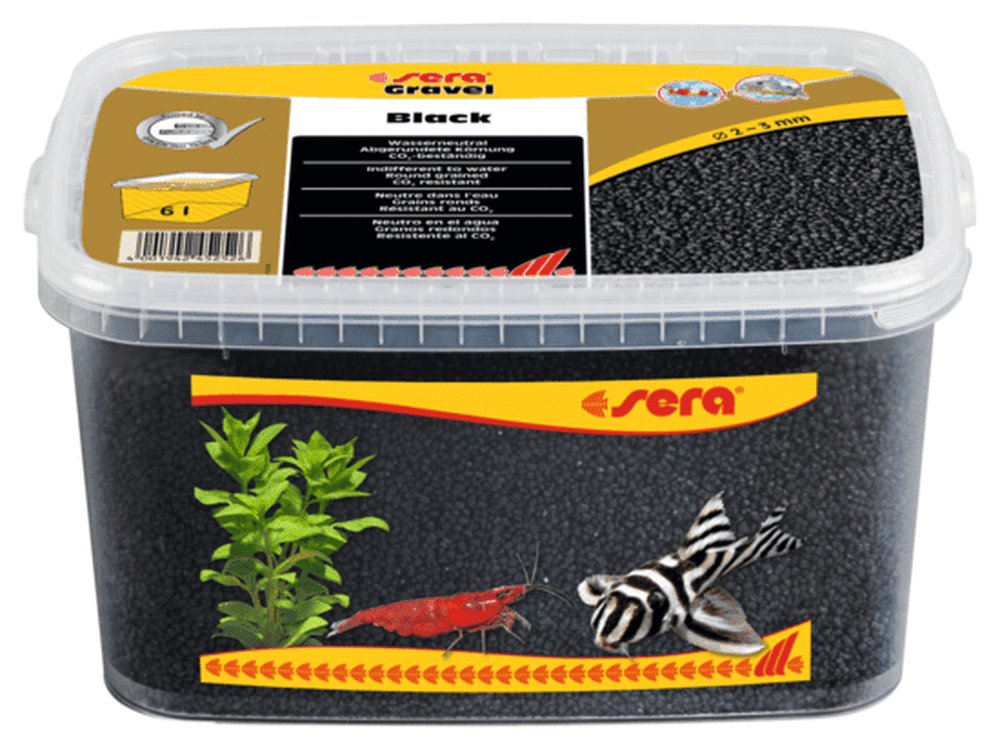 Sera Gravel Black 2-3mm 6L Aquarium Substrate & Gravel Sera
