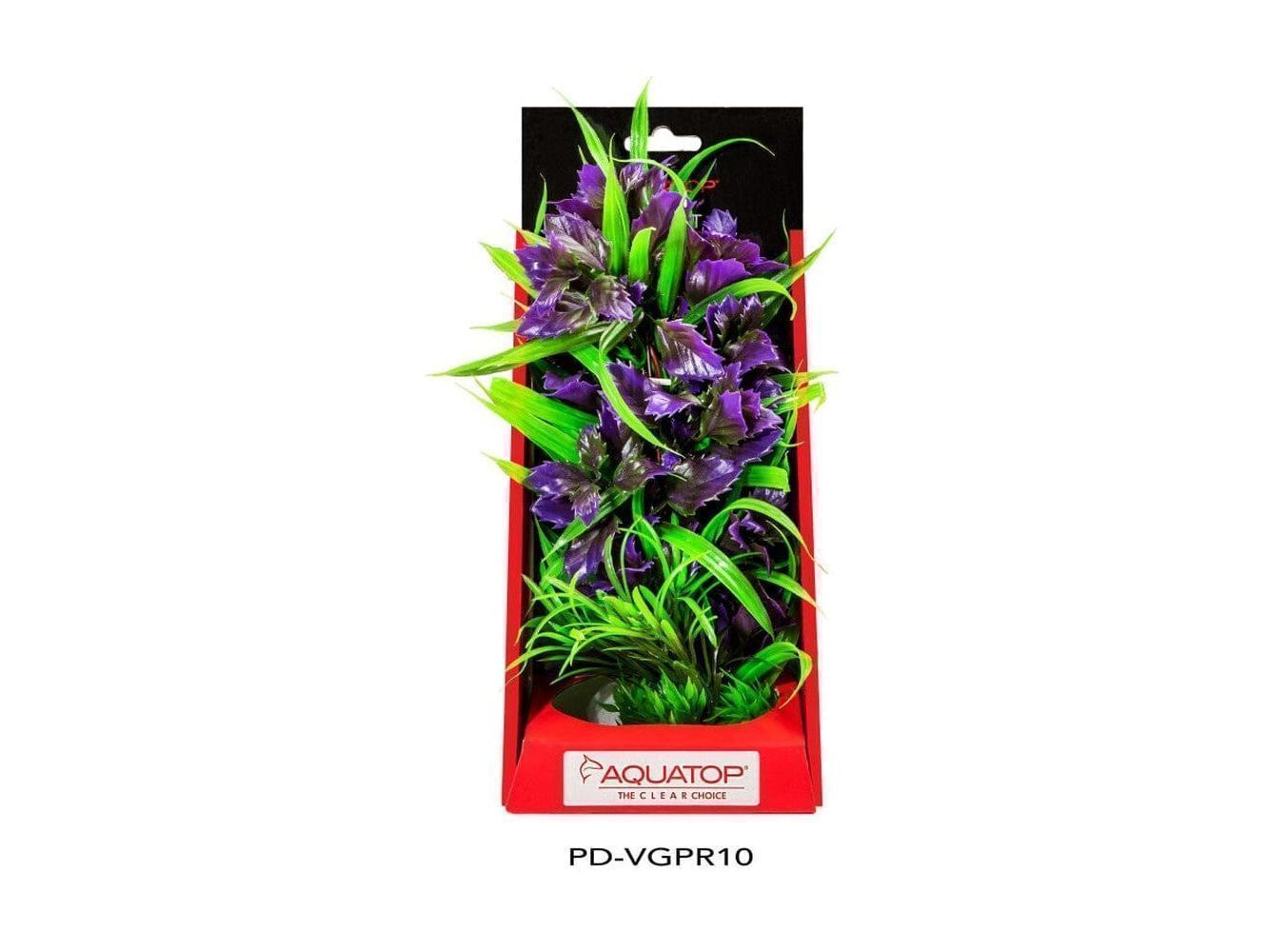 Aquatop Vibrant Garden Plant Purple, 10 in Aquatic Decor Aquatop