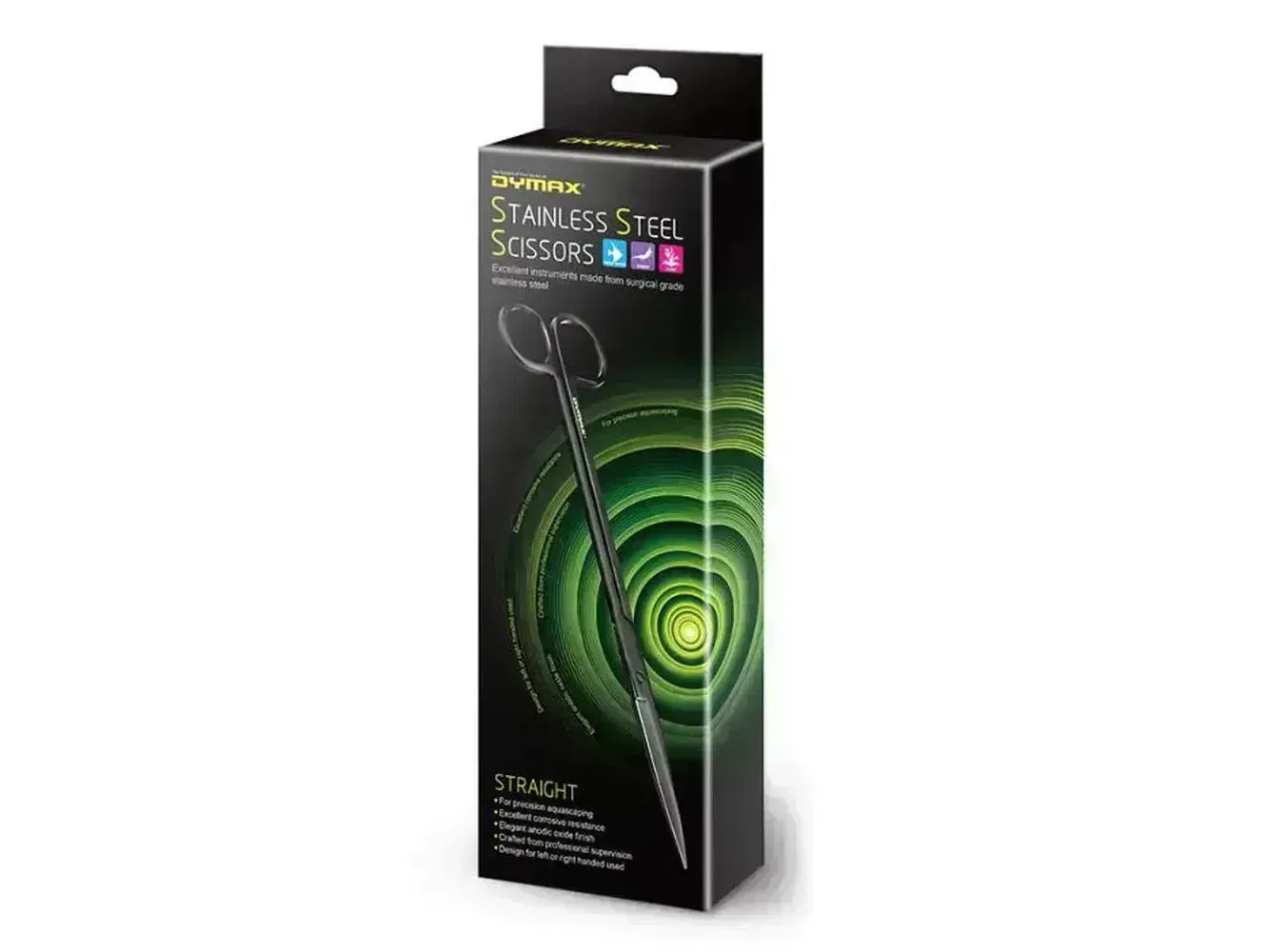 Dymax Stainless Steel Scissors - Straight Aquarium Cleaning Supplies Dymax