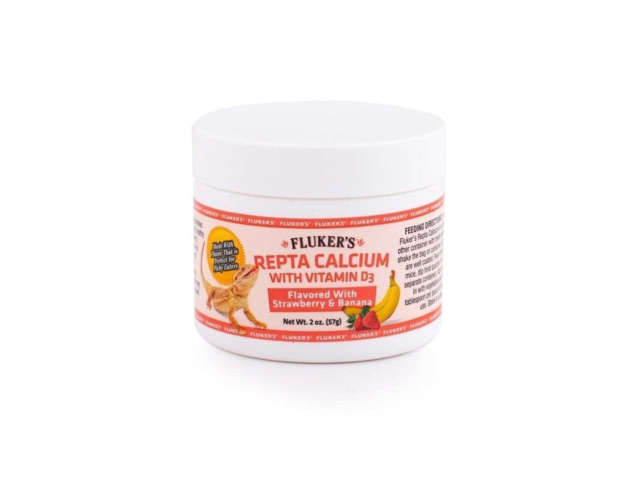 Fluker's Repta Strawberry-Banana Flavored Calcium with Vitamin D3 /2 oz Fluker's