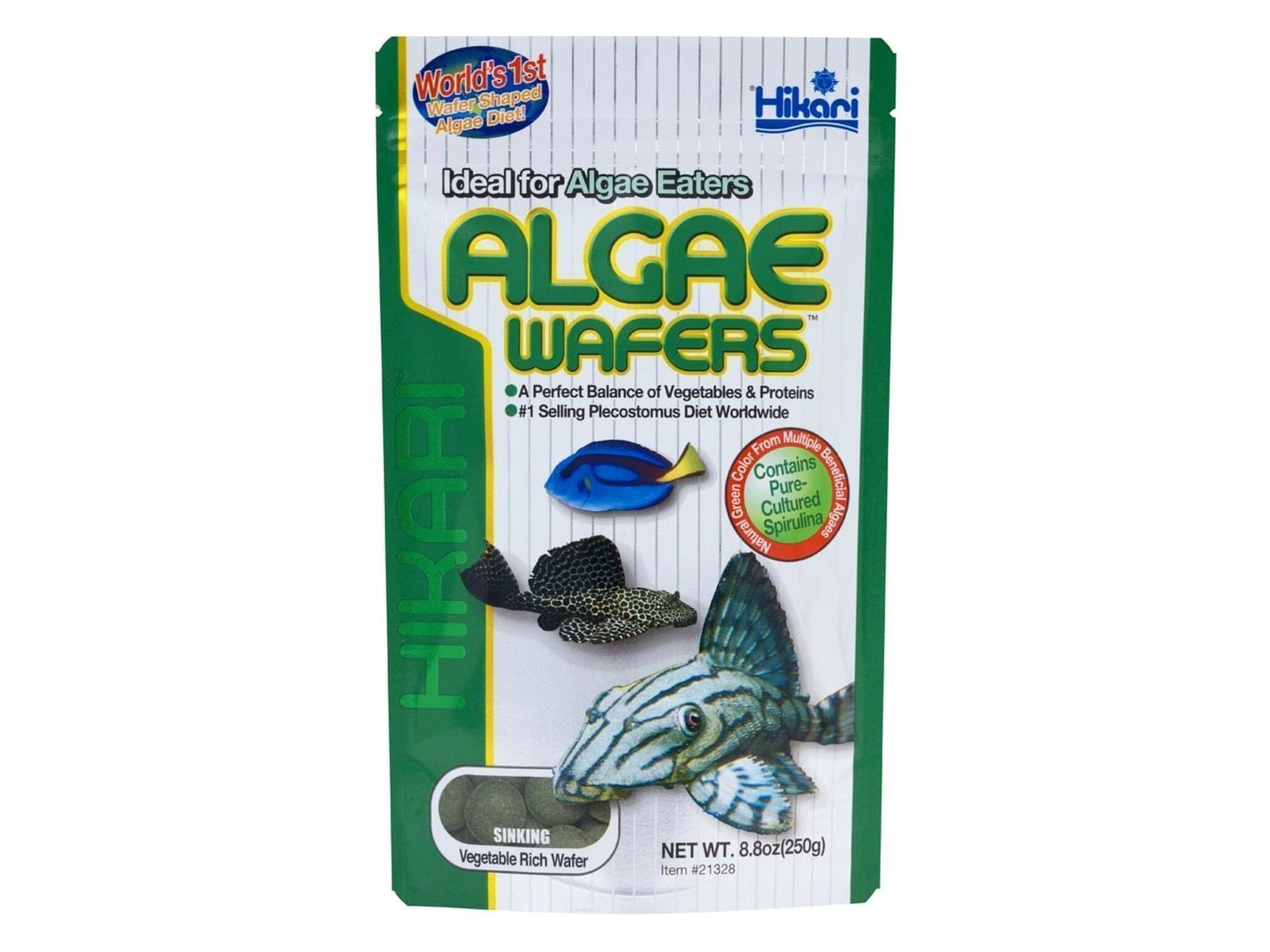 Hikari Algae Wafers Rapidly Sinking Wafer Fish Food 8.8 oz Aquatic Diet Hikari