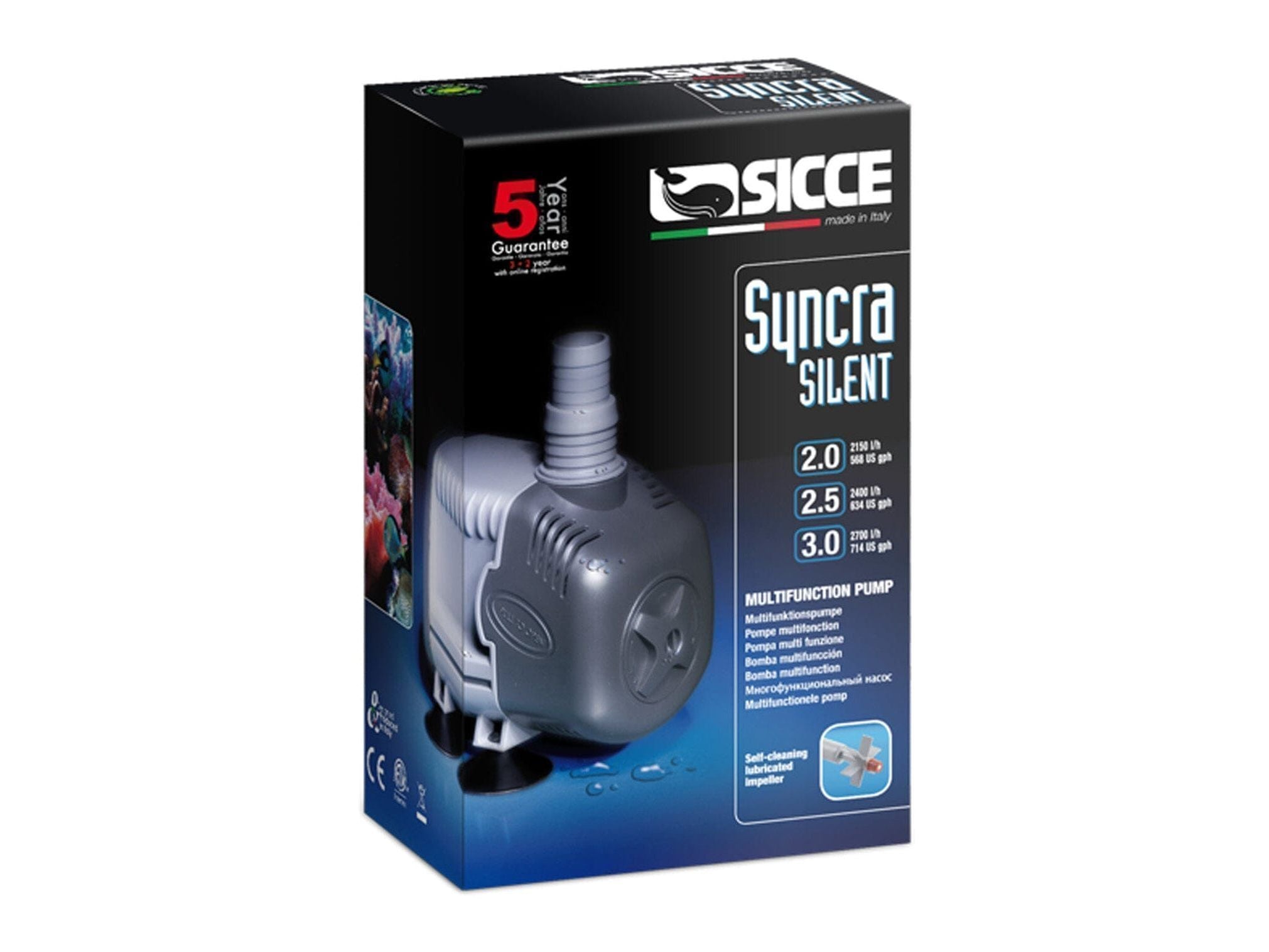 Sicce SYNCRA SILENT 3.0 Pump - 714 GPH 1ea Animals & Pet Supplies > Pet Supplies > Fish Supplies SICCE