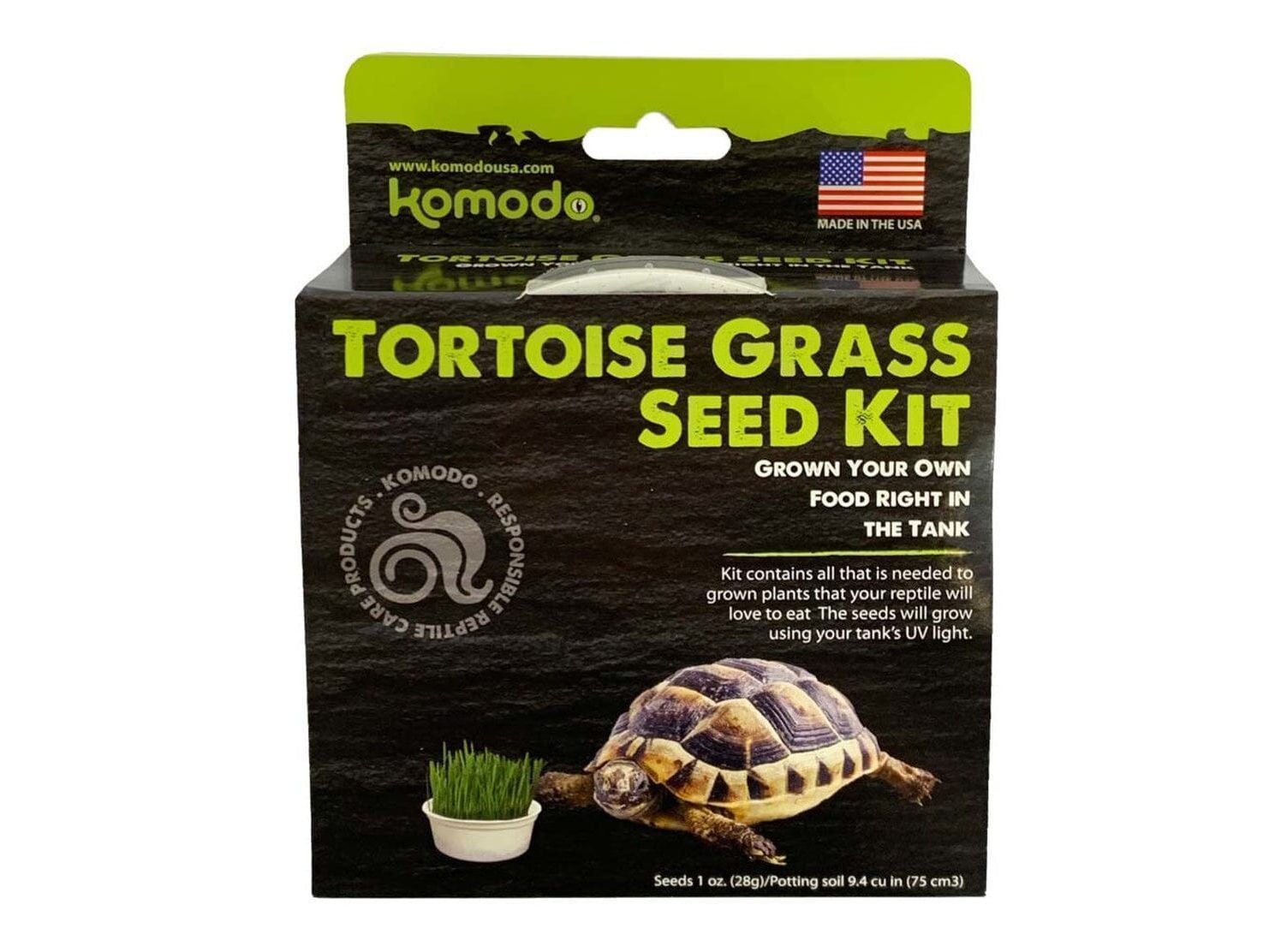 Komodo Grow Your Own Grass Seed Kit for Tortoise 6.5 in Komodo
