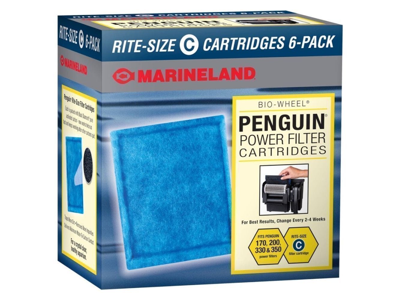 Marineland Replacement Cartridge for Penguin- Rite-Size C, 6 pk Filter & Accessories Marineland