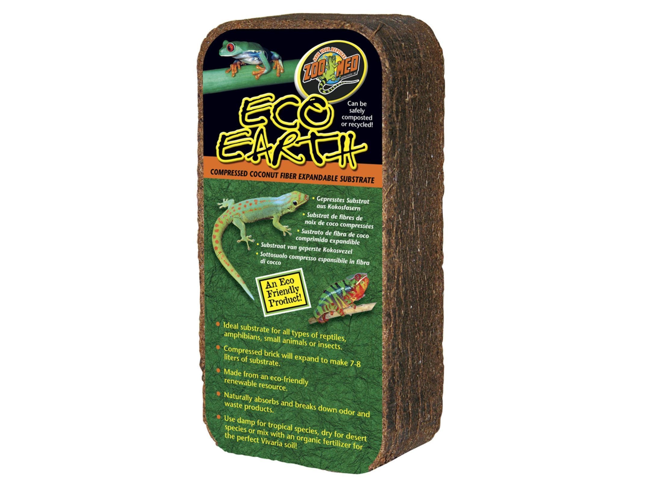 Zoo Med Eco Earth Coconut Fiber Substrate Brown, 1ea/1 pk
