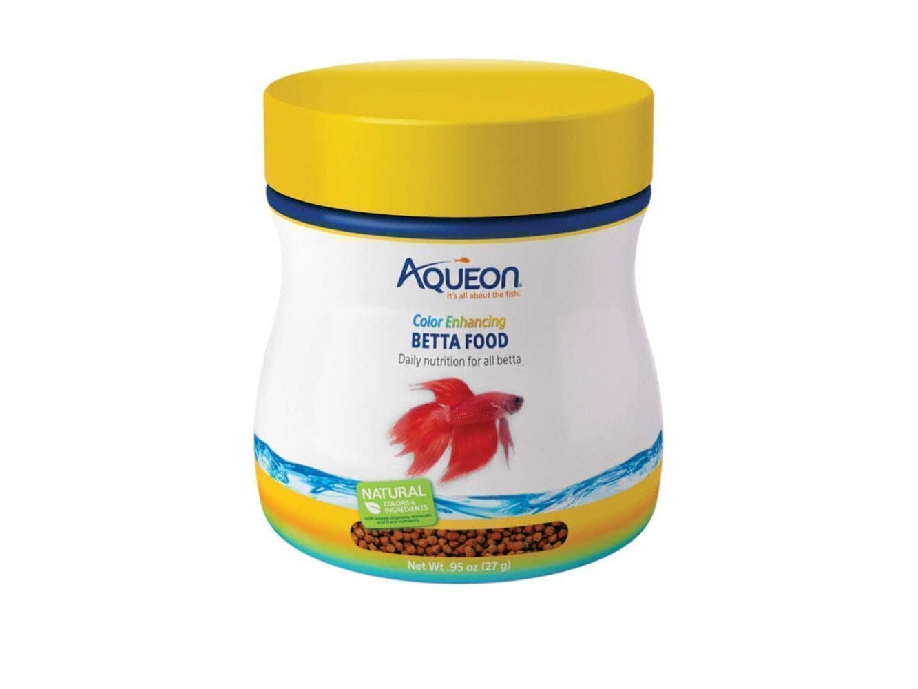 Aqueon Betta Food Color Enhancing 1ea/Floating Pellet, .95 oz Fish Supplies Aqueon