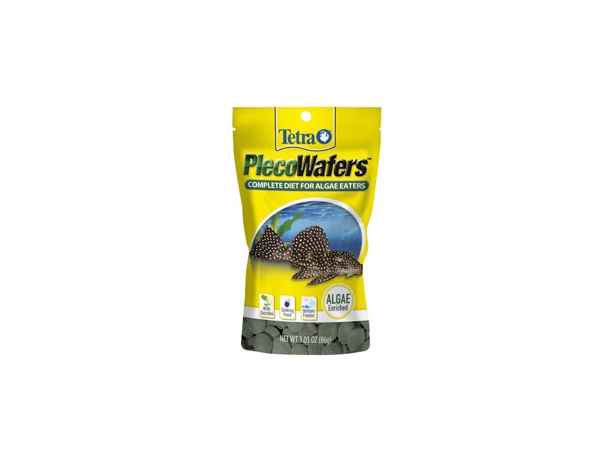 Tetra PlecoWafers Vegetable Diet Fish Food 1ea/3.03 oz Tetra