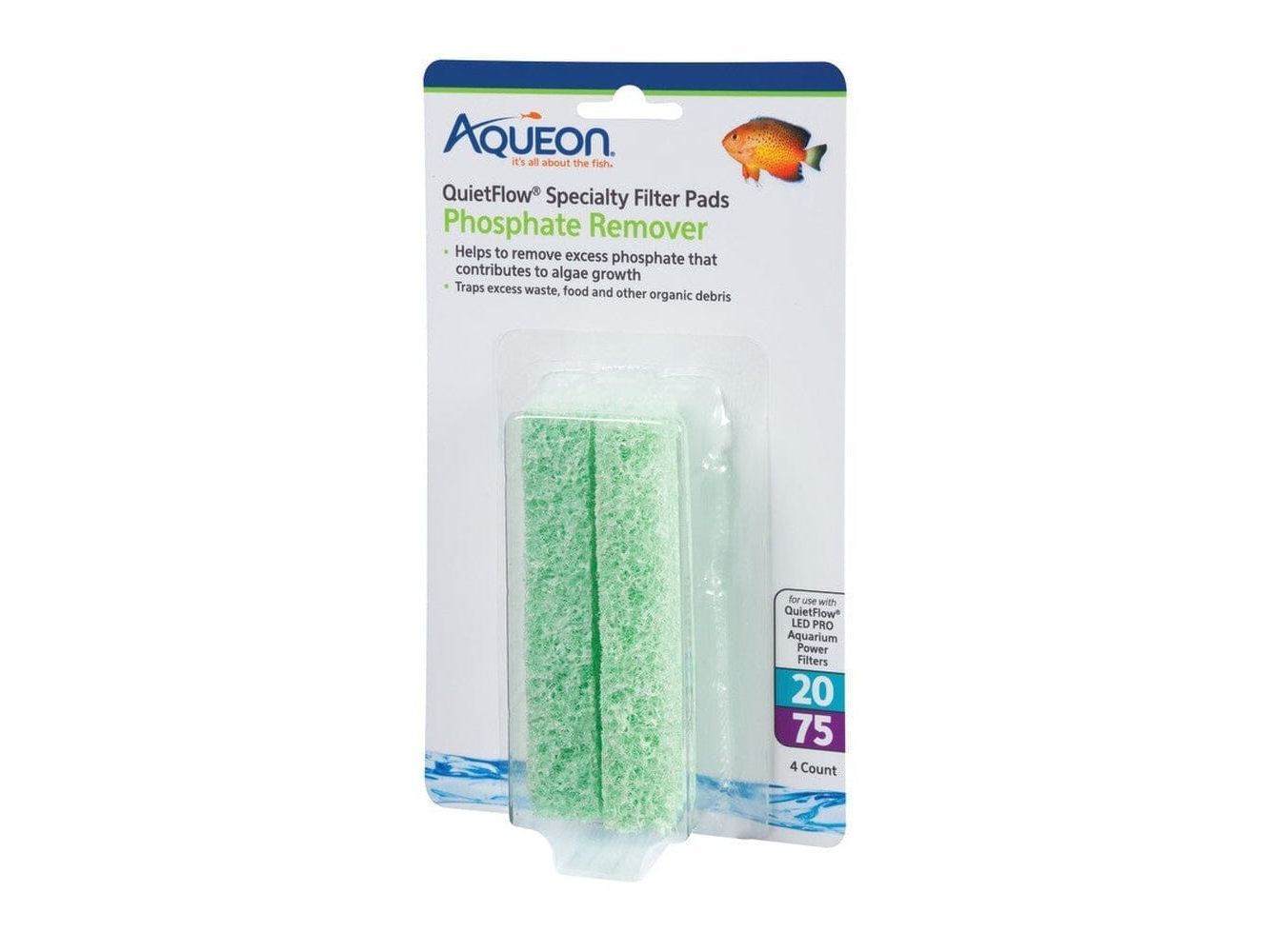 Aqueon QuietFlow Specialty Filter Pads Phosphate Remover 20/75 Animals & Pet Supplies > Pet Supplies > Fish Supplies Aqueon