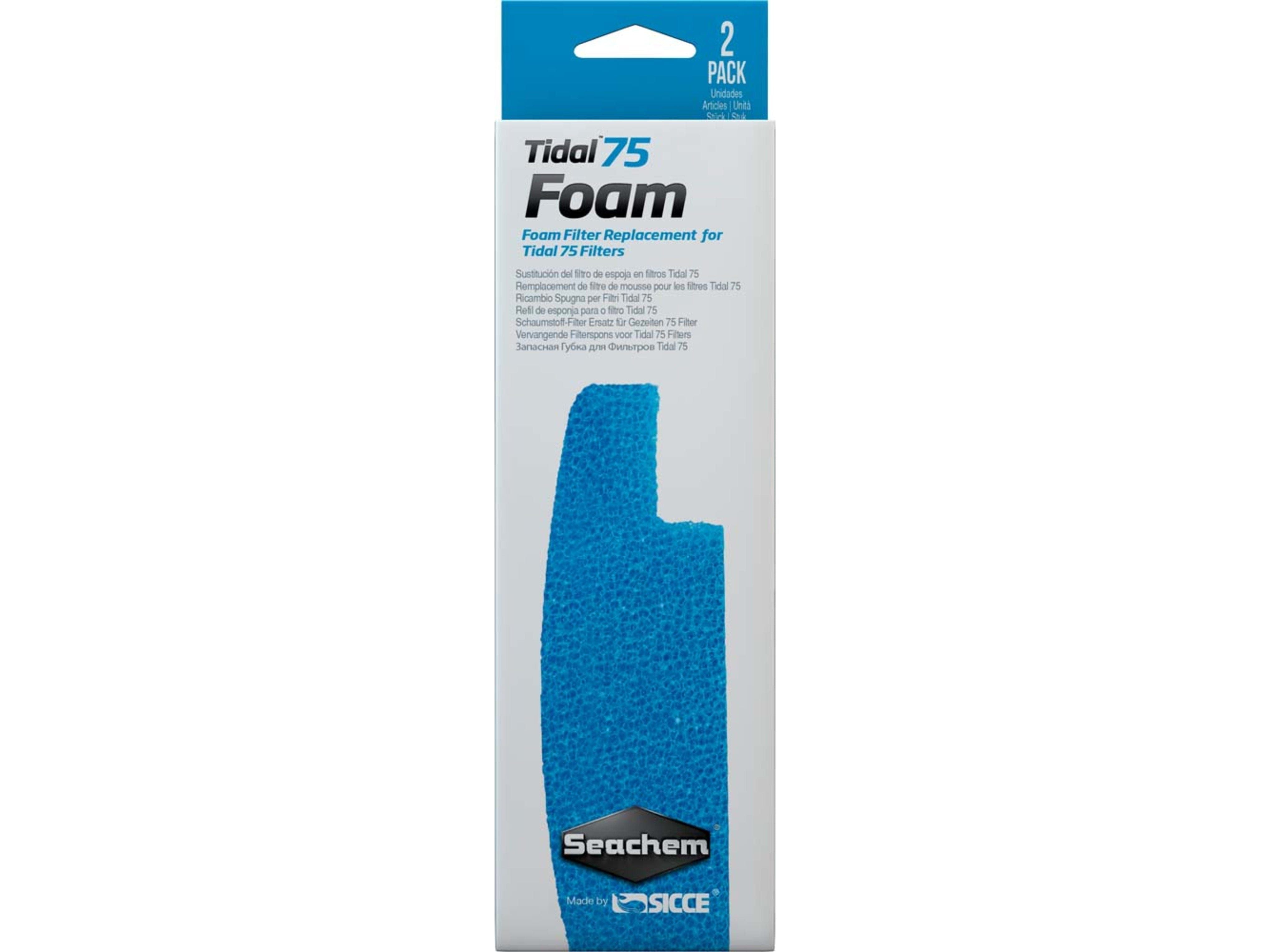 Seachem Laboratories Tidal Foam Sponge For Tidal 75 Filters, Blue, 1ea/2 pk