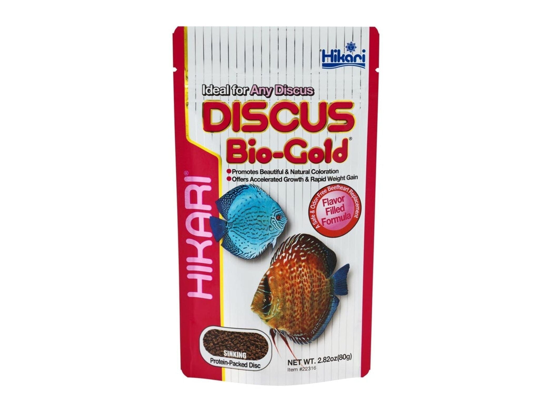 Hikari Discus Bio-Gold Sinking Pellets Fish Food 2.82 oz Aquatic Diet Hikari