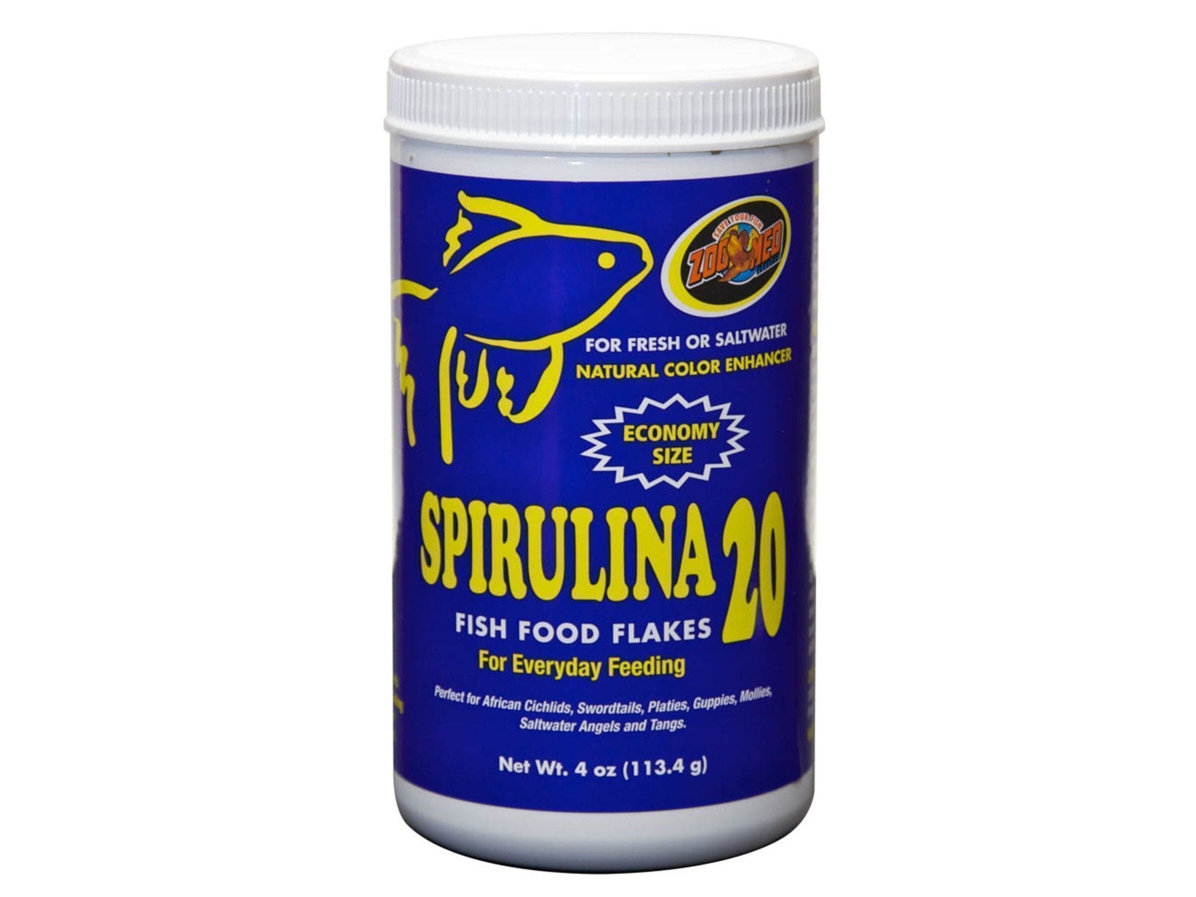 Zoo Med Spirulina 20 Flakes Fish Food 1ea/4 oz fish food Zoo Med Aquatic