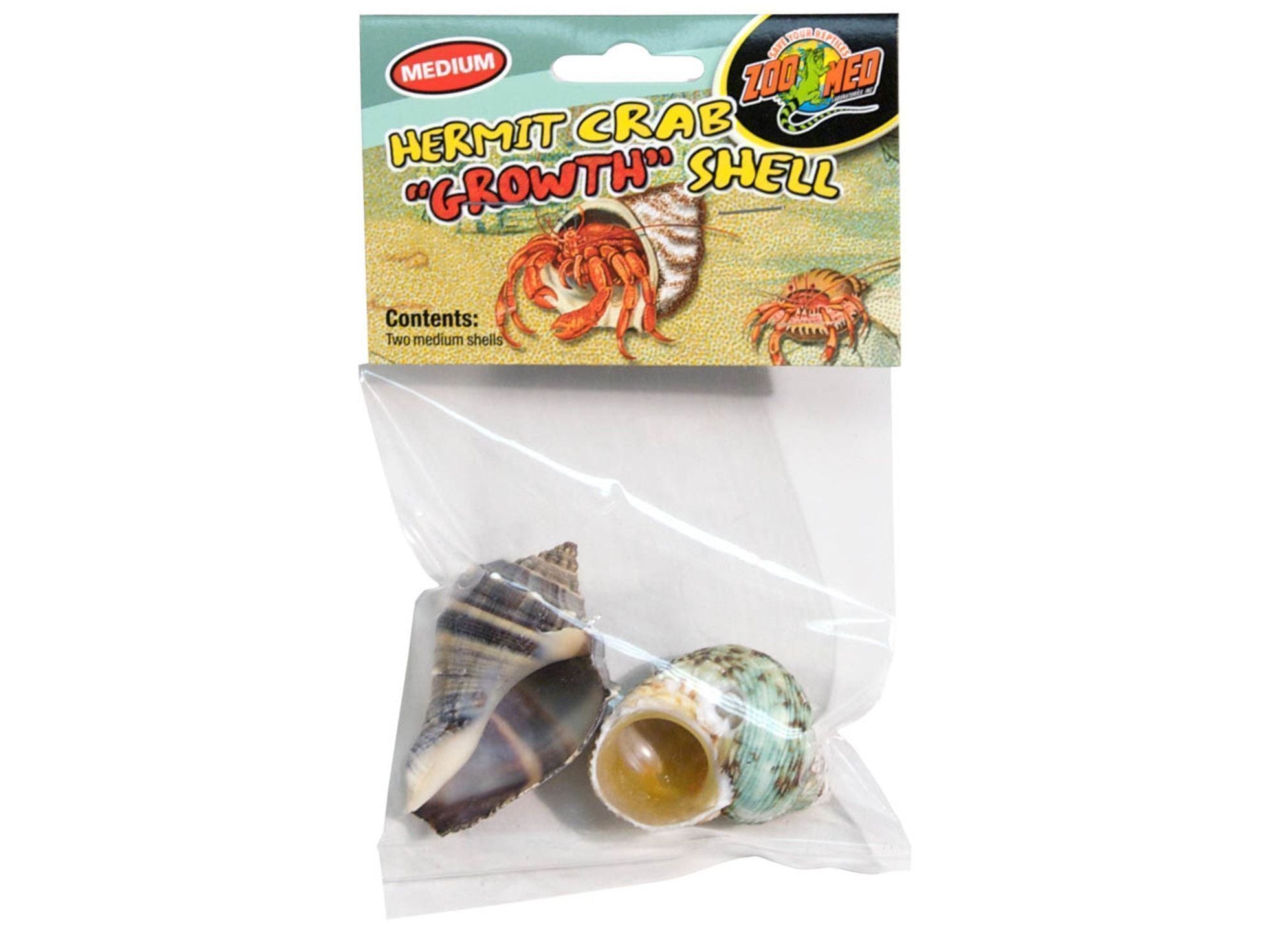 Zoo Med Hermit Crab Growth Shell Assorted, 1ea/MD, 2 pk
