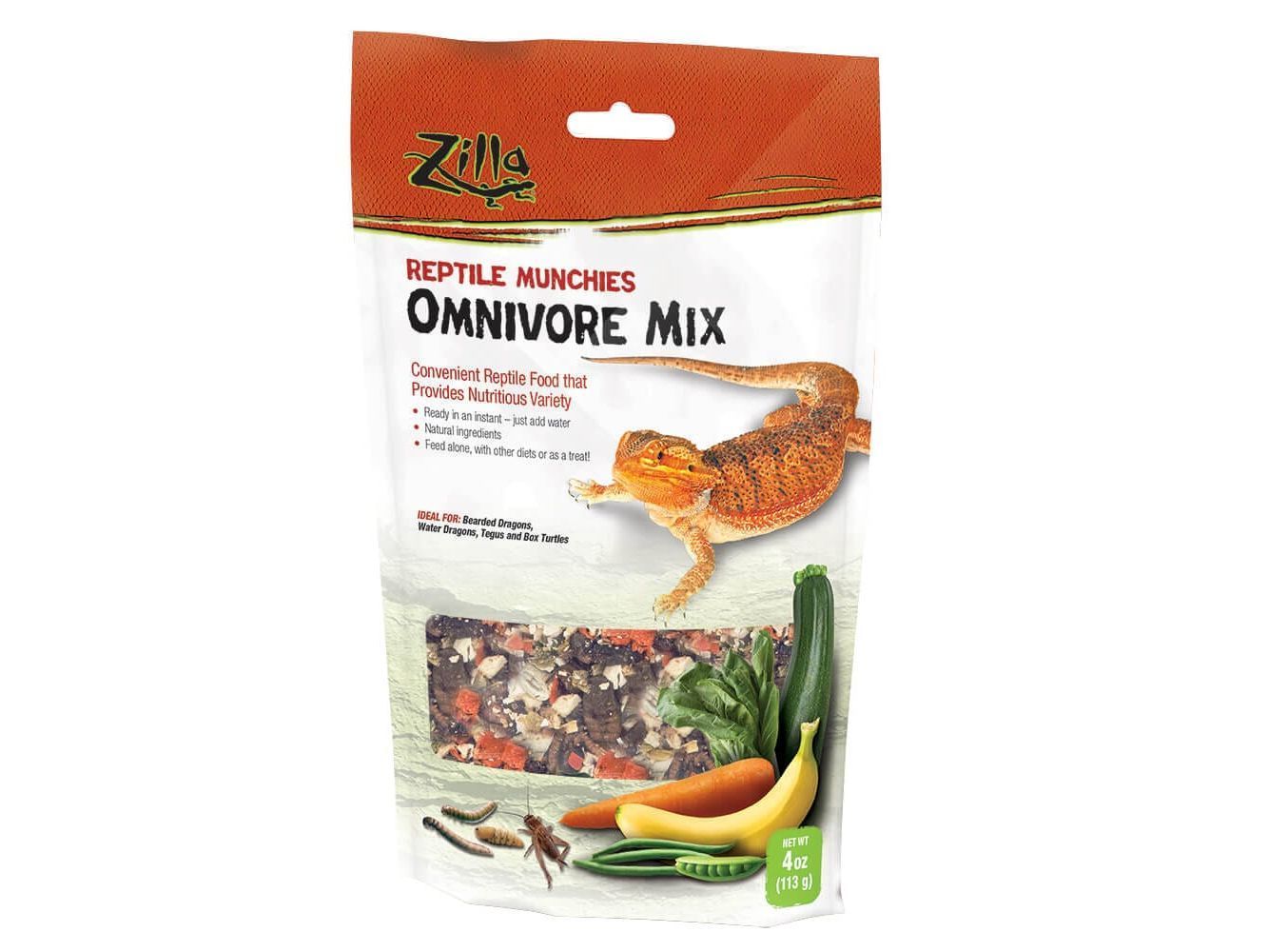 Zilla Reptile Munchies Omnivore, 4oz Zilla