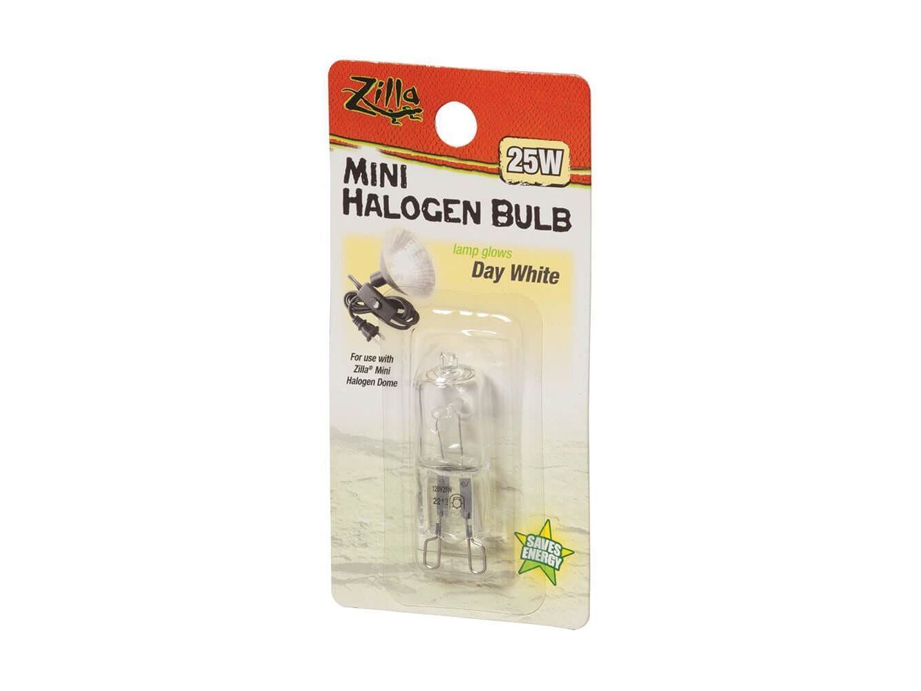 Zilla Day White Mini Halogen Bulb, 25w Zilla