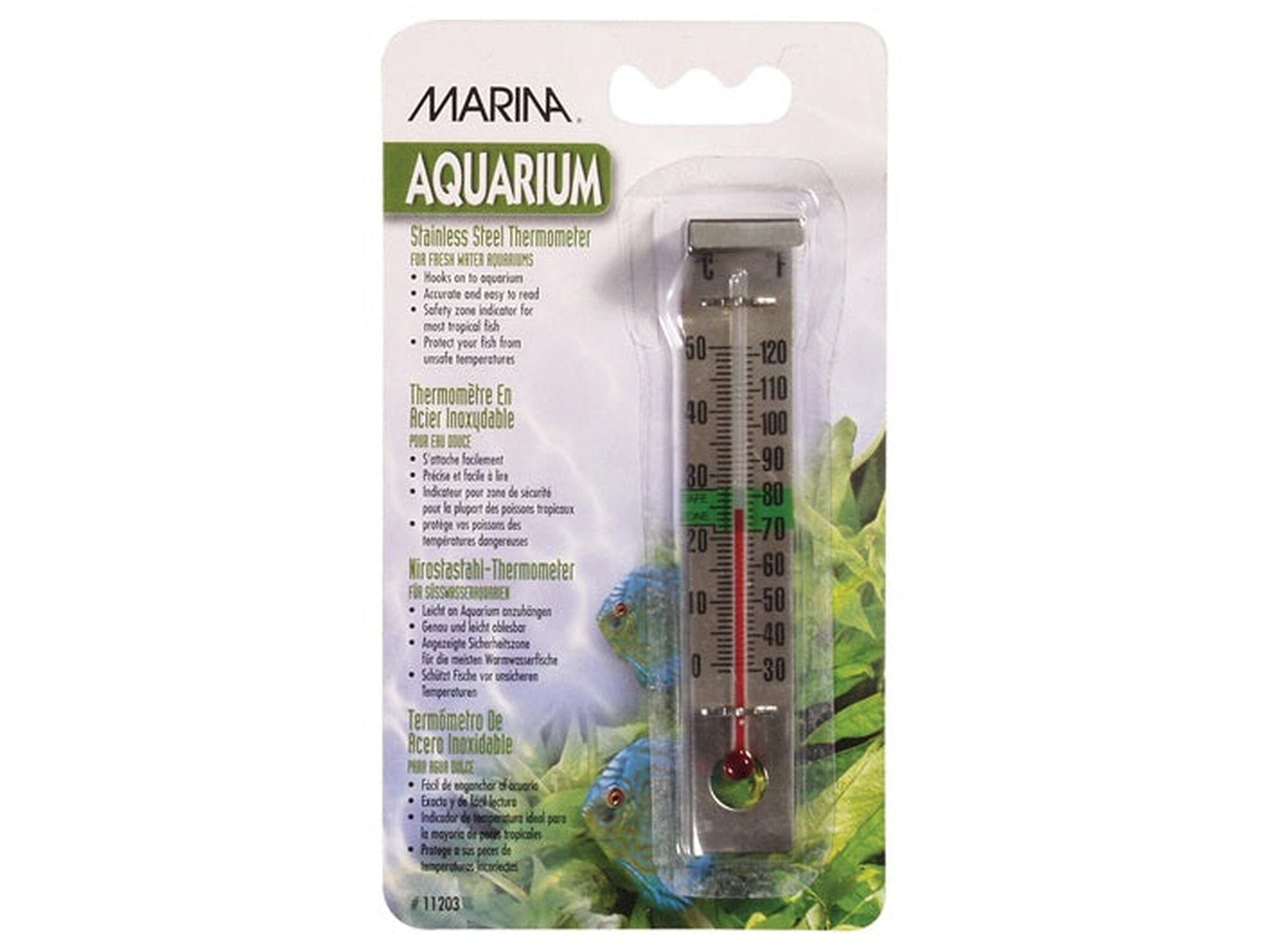 Marina Stainless Steel Thermometer Fish Supplies Marina
