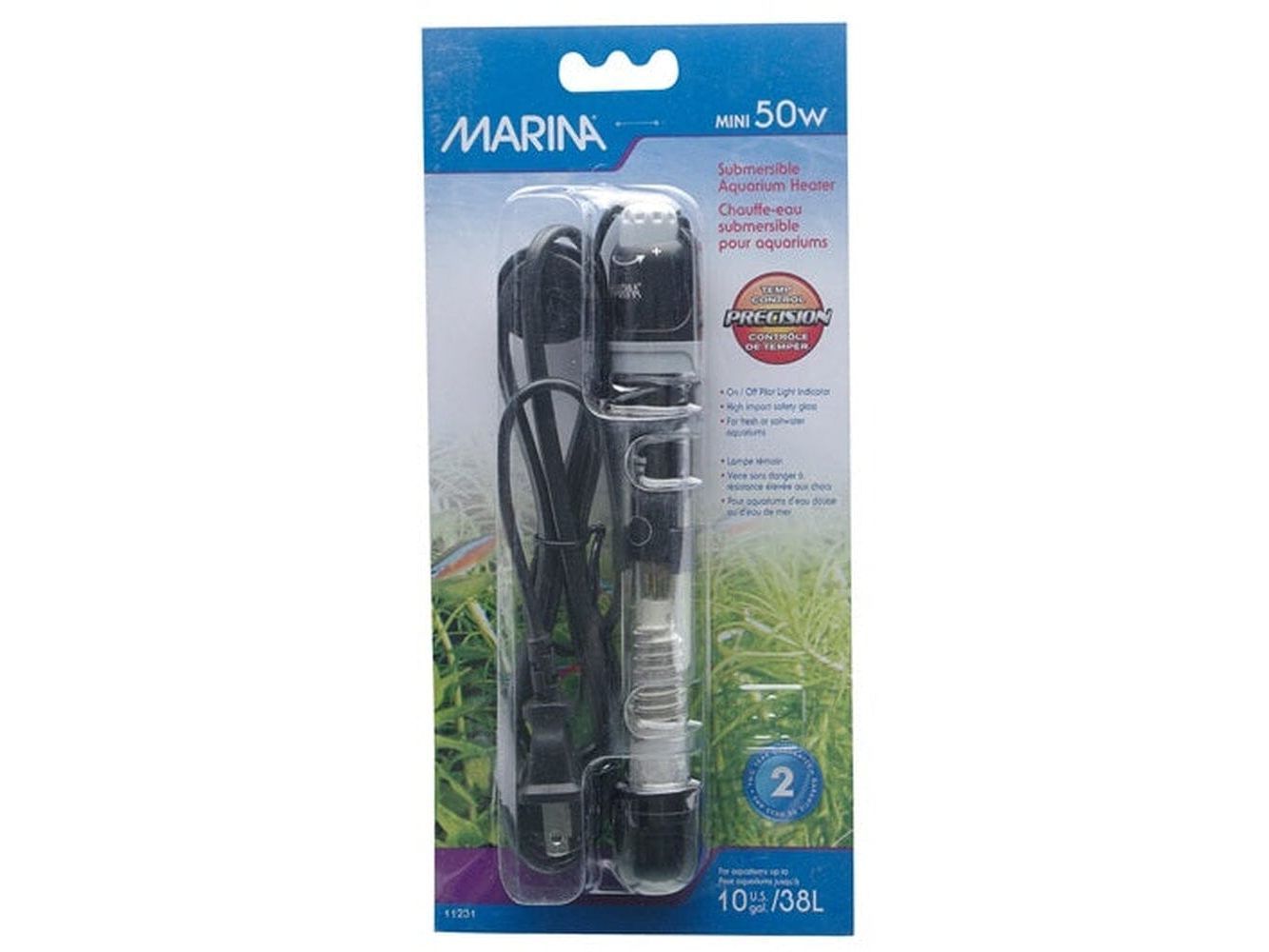 Marina Submersible Heater 6in 50W (10 gal.) Fish Supplies Marina