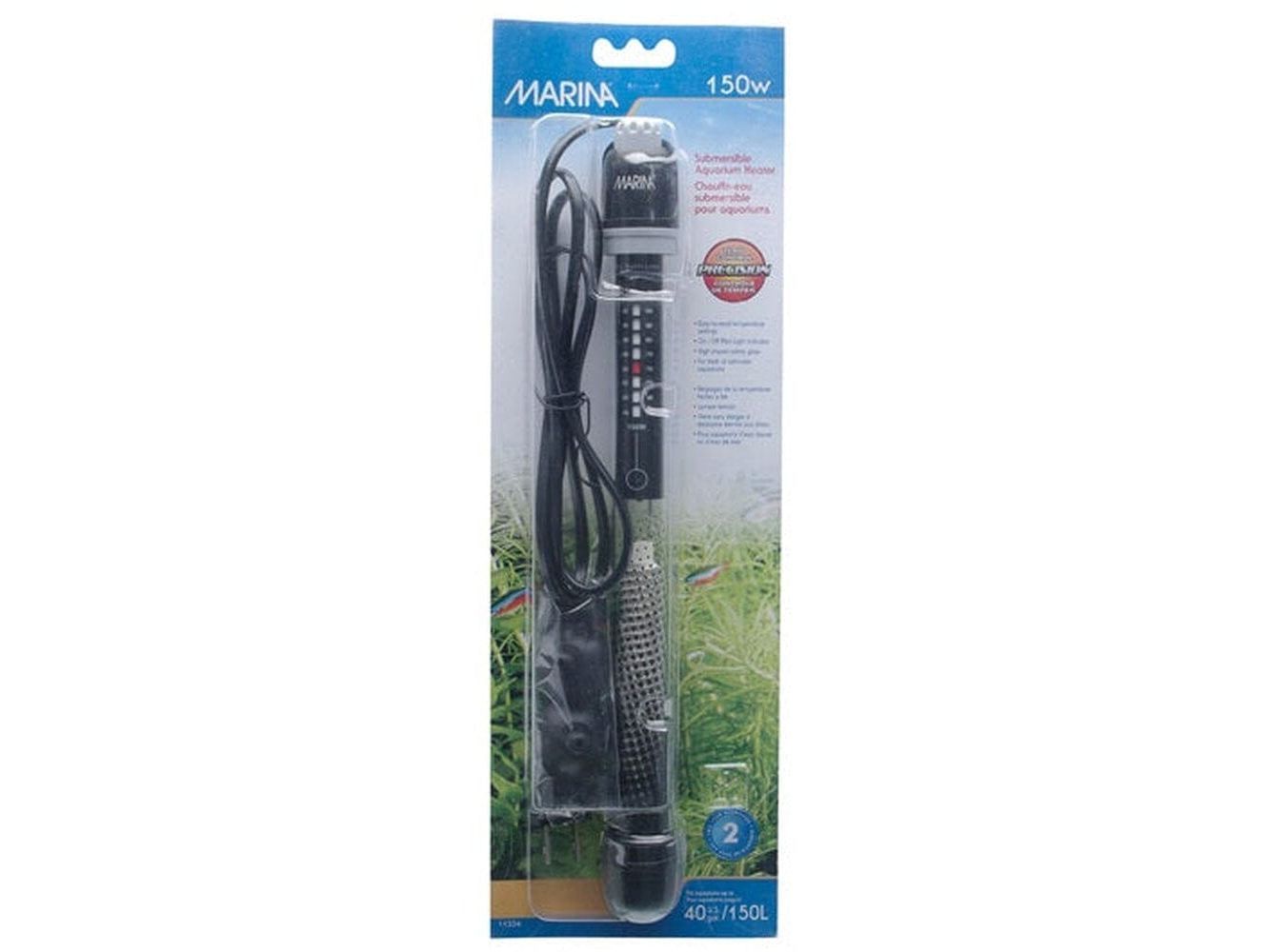 Marina Submersible Heater 10.5in 150W (40 gal.) Fish Supplies Marina