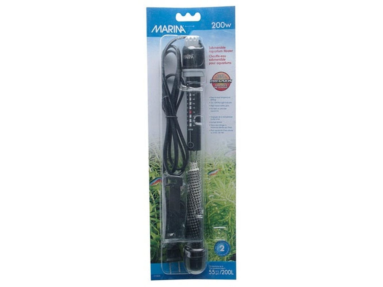 Marina Submersible Heater 10.5in 200W (55 gal.) Fish Supplies Marina
