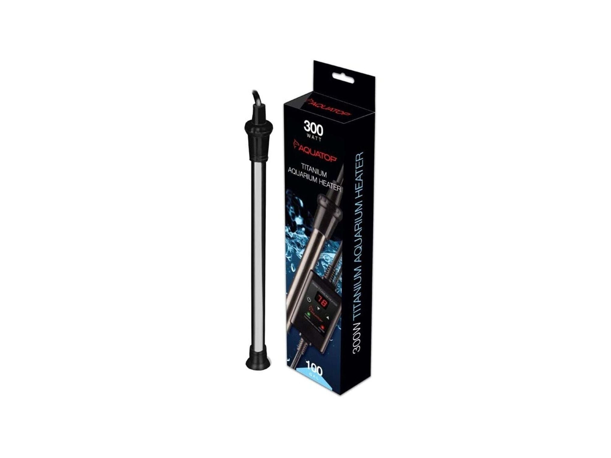 Aquatop Submersible Titanium Aquarium Heater & External Thermostat 300w Aquatic Heaters Aquatop