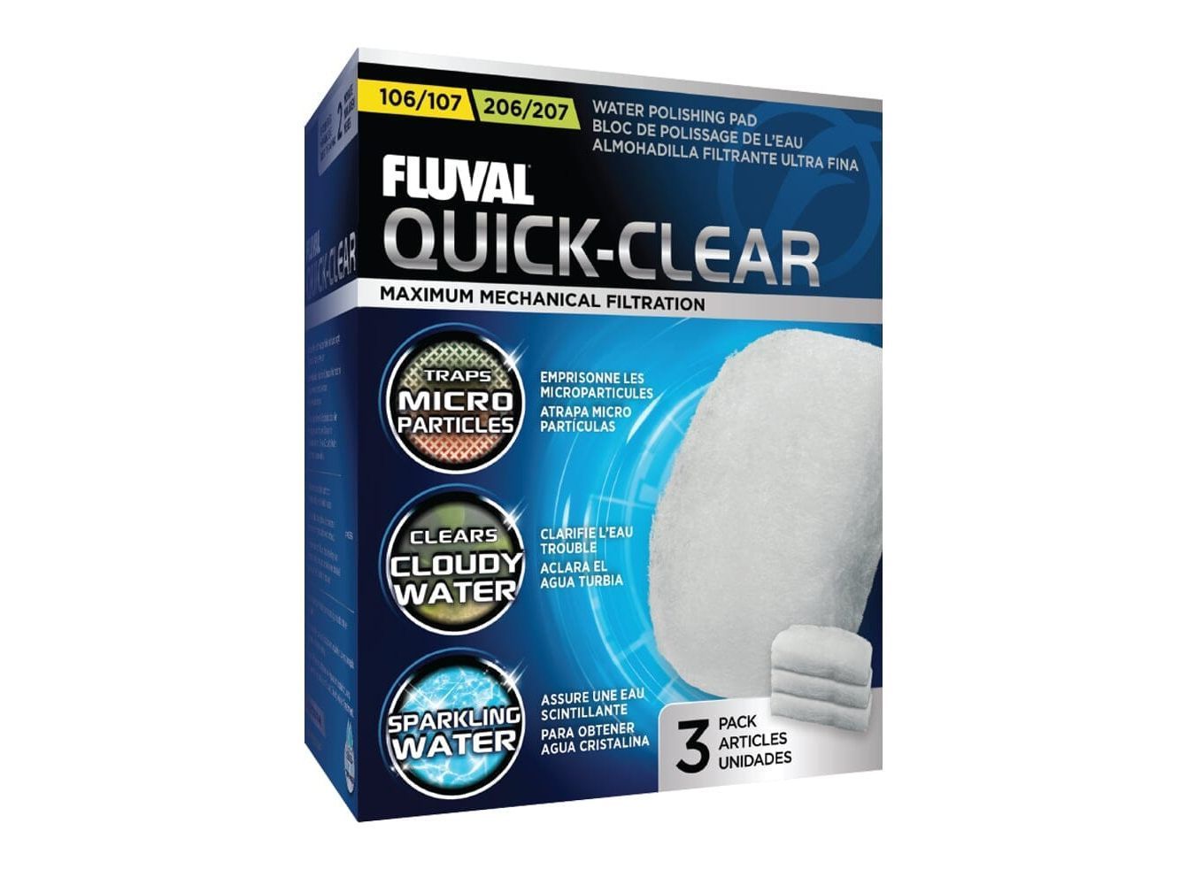 Fluval Fine Filter Pad 104/5/7, 204/5/7 Fish Supplies Fluval