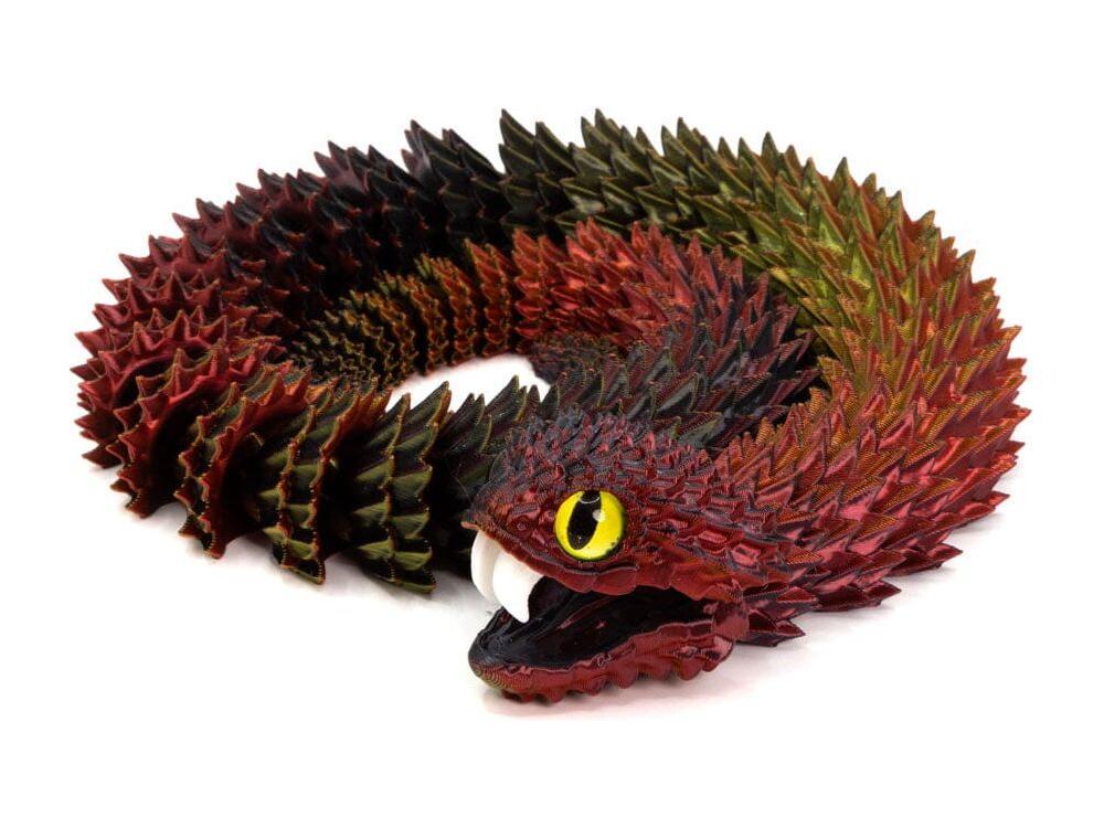 3D Printed Multi-Color Bush Viper - Large