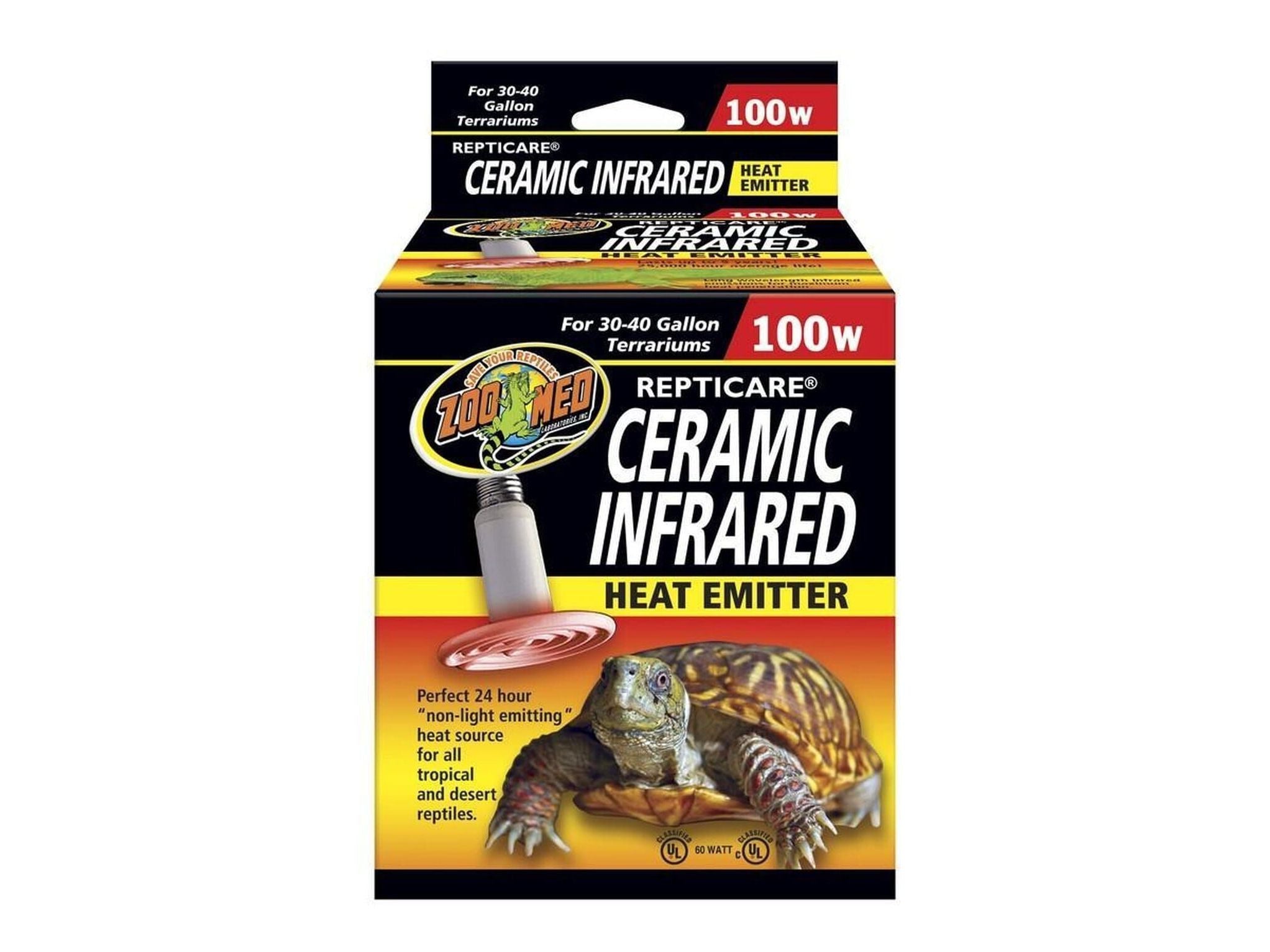 Zoo Med ReptiCare Ceramic Infrared Heat Emitter, 100w Zoo Med