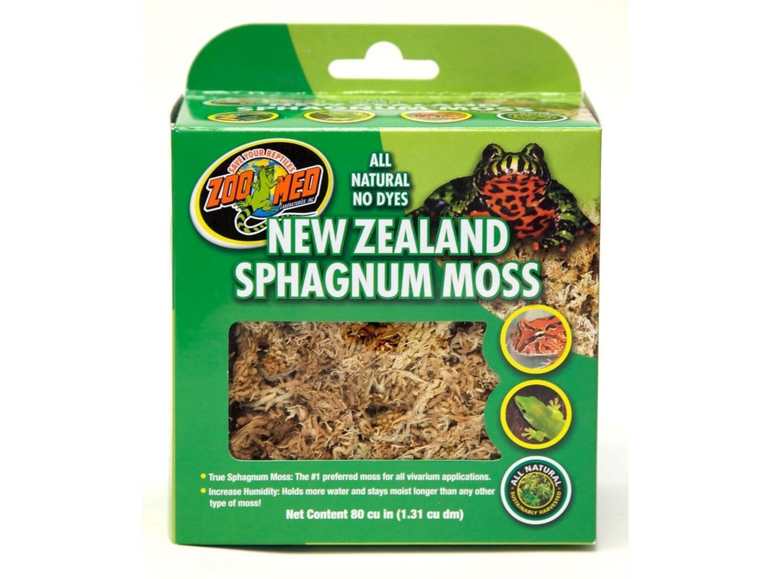 Zoo Med New Zealand Sphagnum Moss, 80 in³ Zoo Med