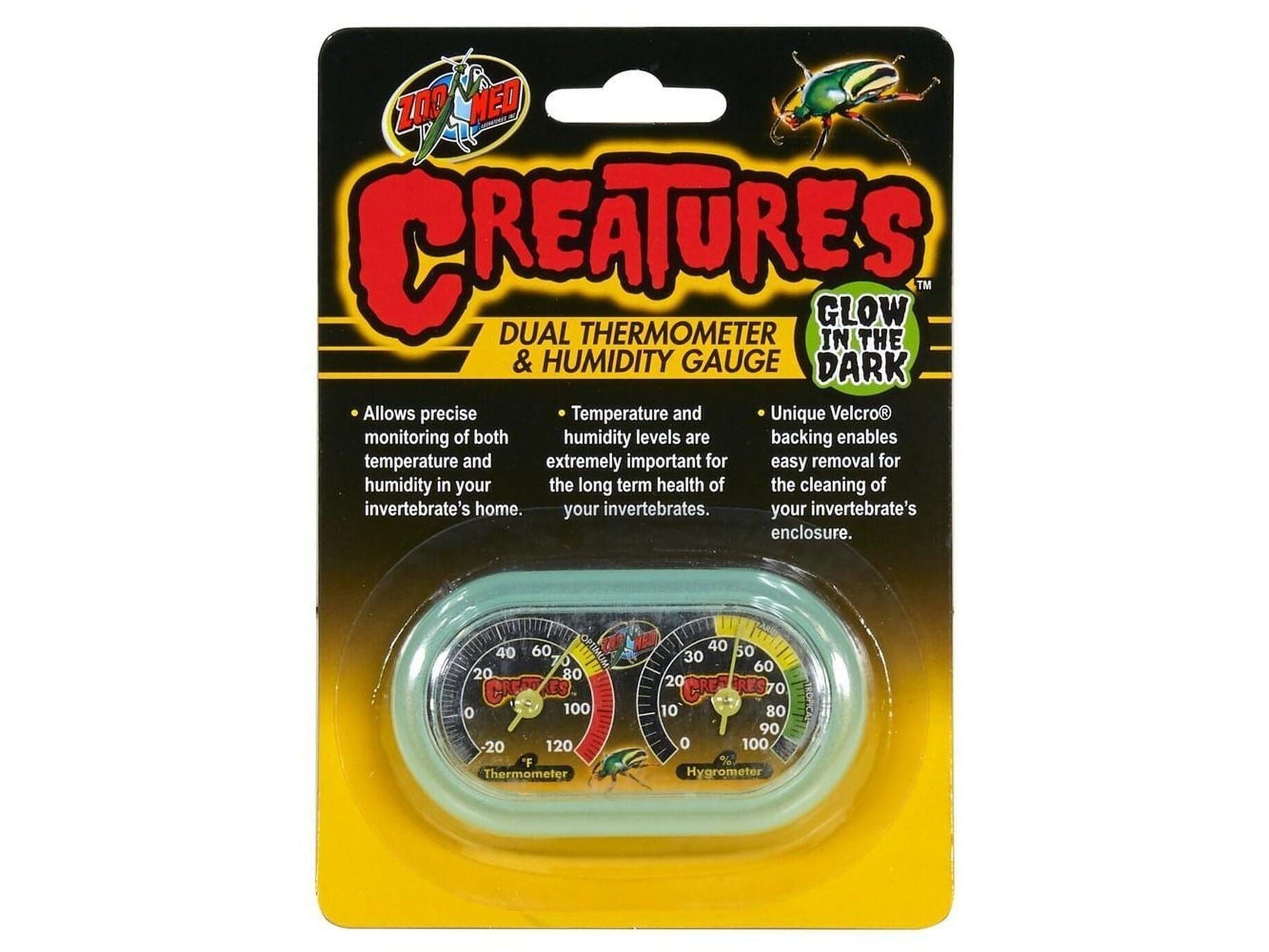 Zoo Med Creaturesâ?¢ Dual Thermometer & Humidity Gauge Zoo Med
