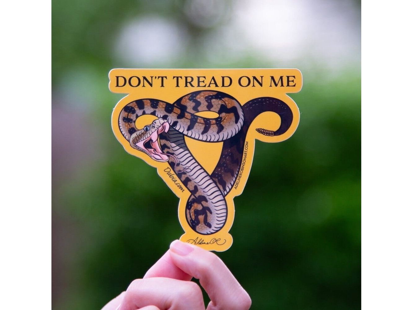 Don't Tread On Me Sticker Sticker Dubia.com Die-Cut