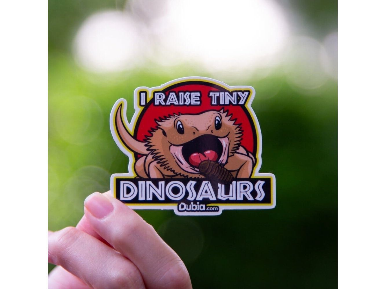 I Raise Tiny Dinosaurs Sticker Sticker Dubia.com Die-Cut