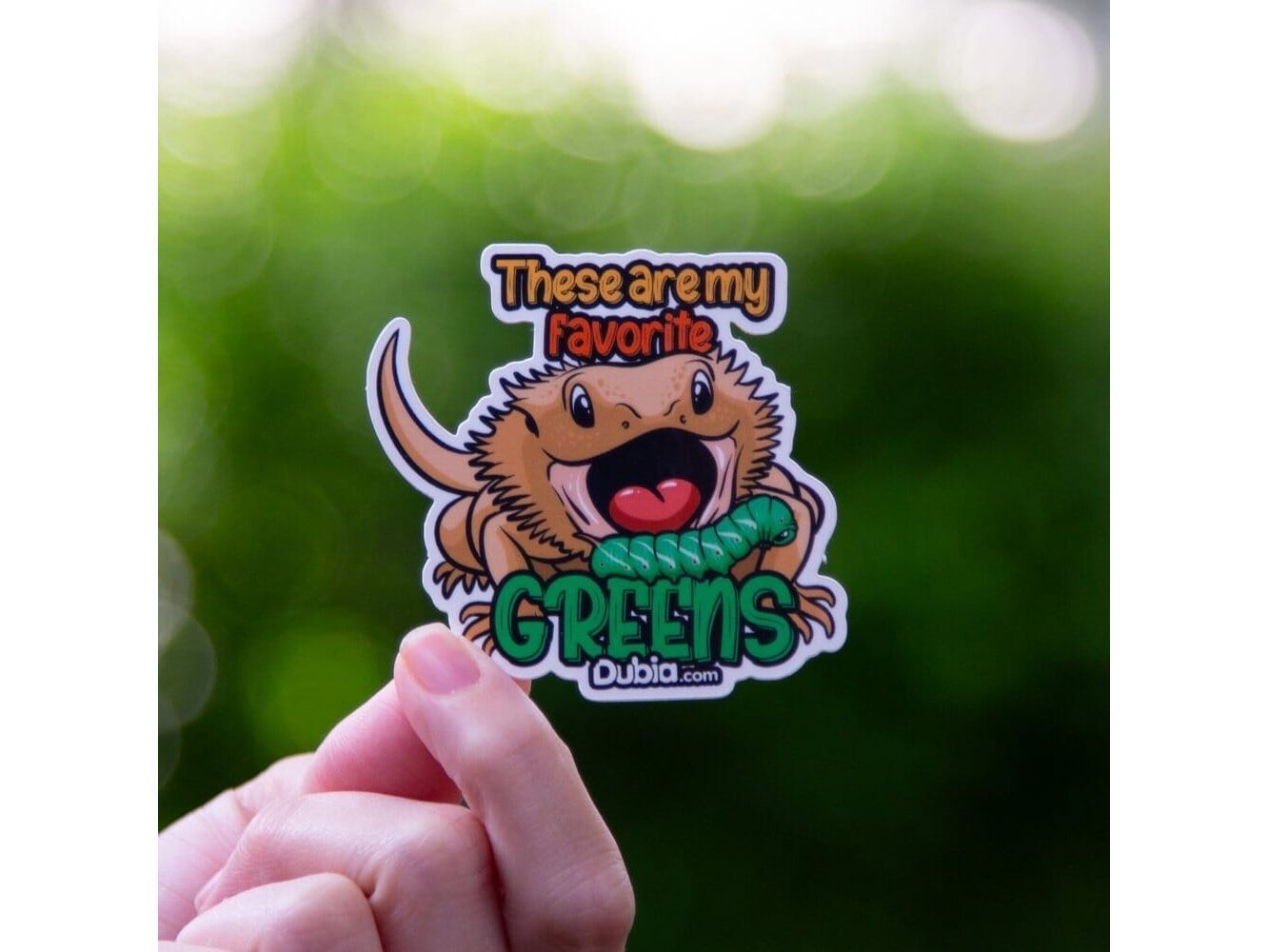 Favorite Greens Sticker Sticker Dubia.com Die-Cut