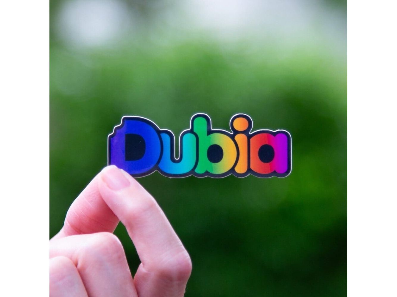 Rainbow Dubia Sticker Sticker Dubia.com Die-Cut
