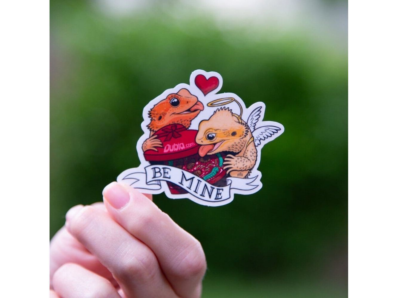 Be Mine Dragon Sticker Sticker Dubia.com Die-Cut