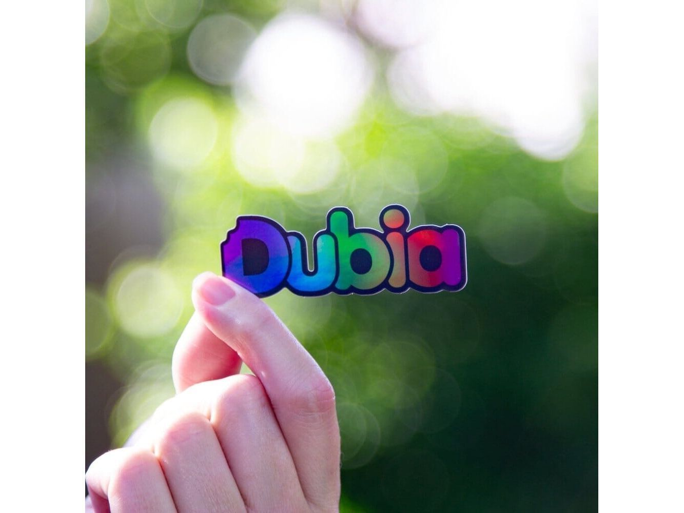 Holographic Rainbow Dubia Sticker Sticker Dubia.com Die-Cut