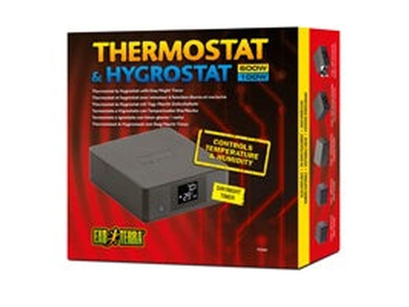 Exo Terra Thermostat (600W) & Hygrostat (100W) with Day/Night timer Exo Terra