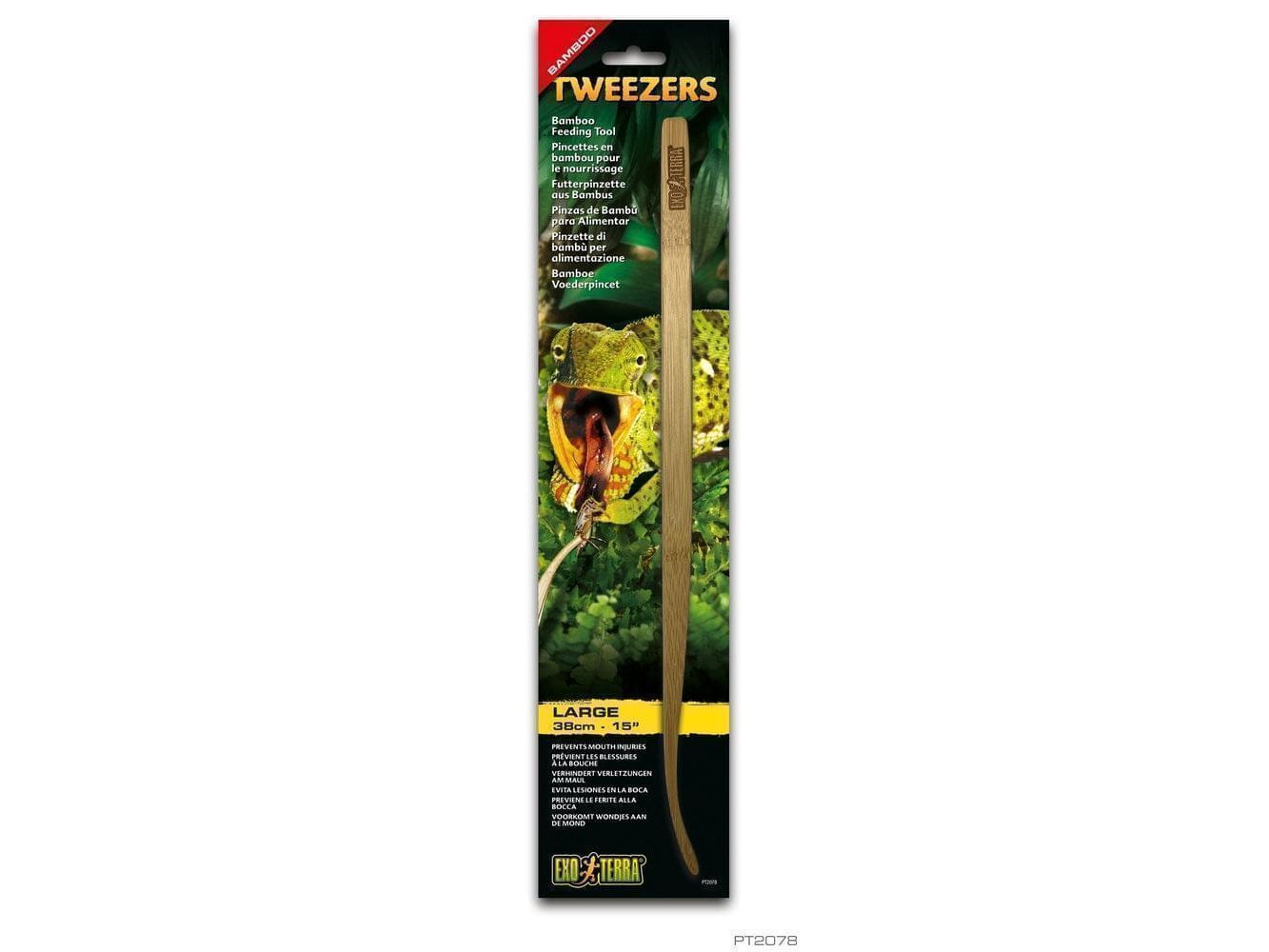 Exo Terra Bamboo Tweezers - Large ReptileSupply.com