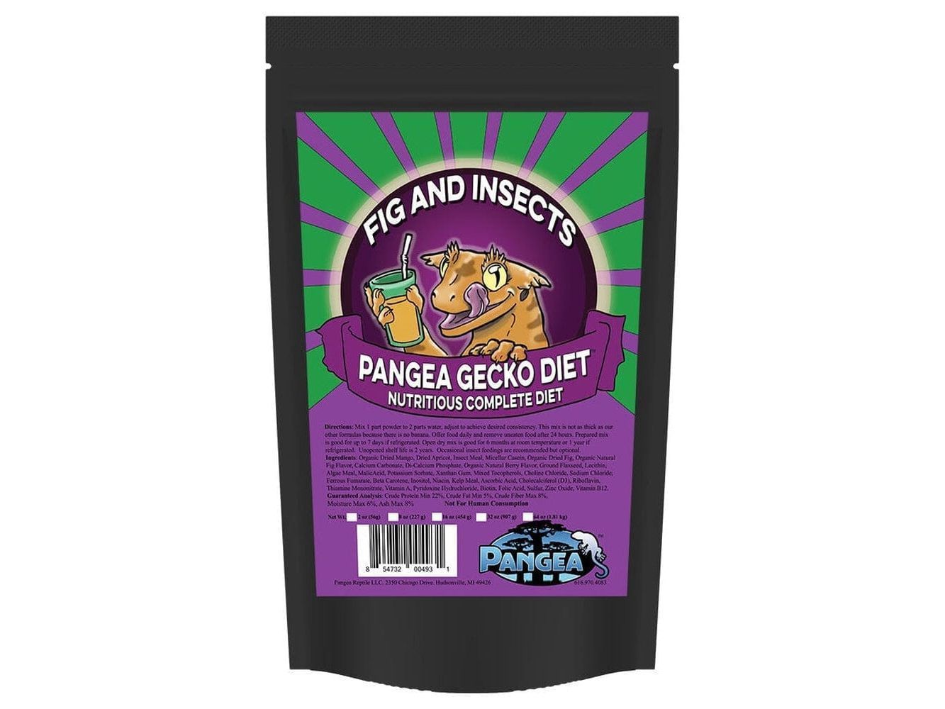 Pangea Fig & Insects Complete Gecko Diet - Purple Pangea